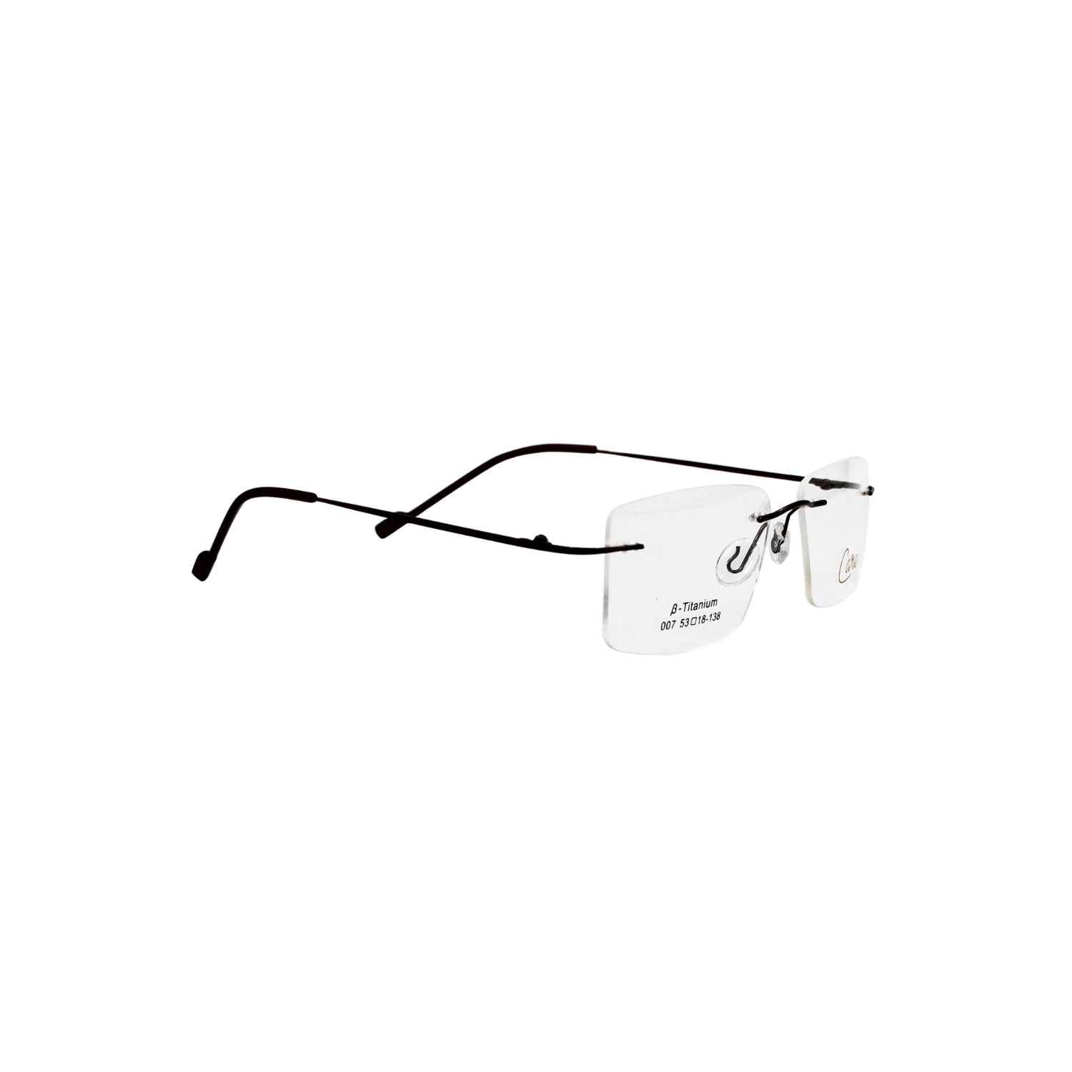 Ottika Care - B. Titanium | Rimless | Model 007 | Black