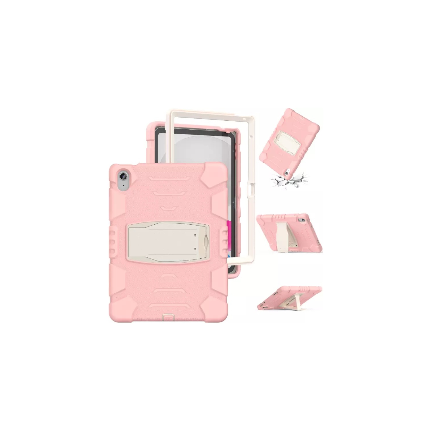 XCRS Rugged Case for iPad 11th Generation 11 Inch (2025), iPad 10th Generation 10.9 Inch (2022) with Kickstand, Heavy Duty Shockproof, Anti Skid