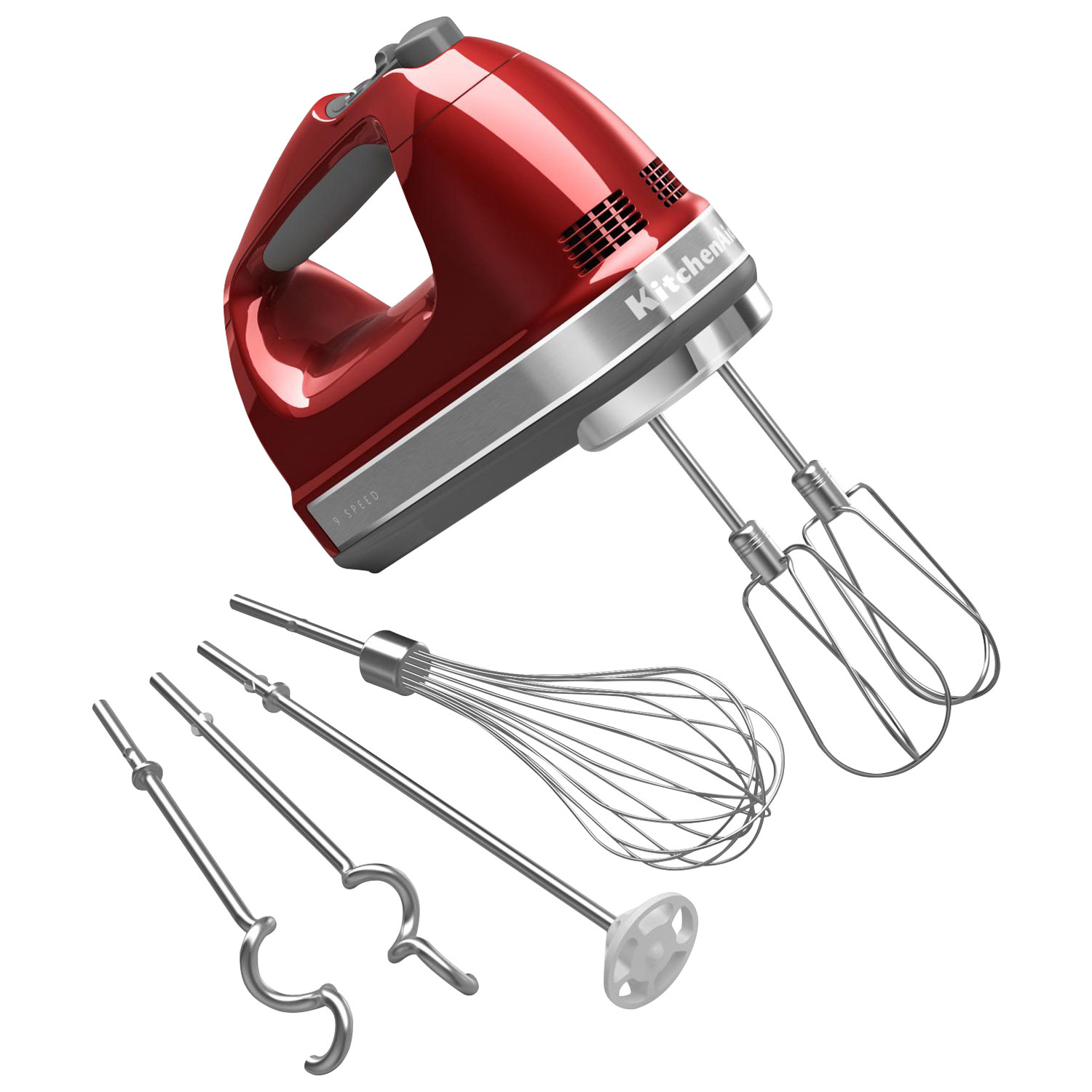 KitchenAid 9-Speed Hand Mixer (KHM926CA) - Candy Apple Red | Best