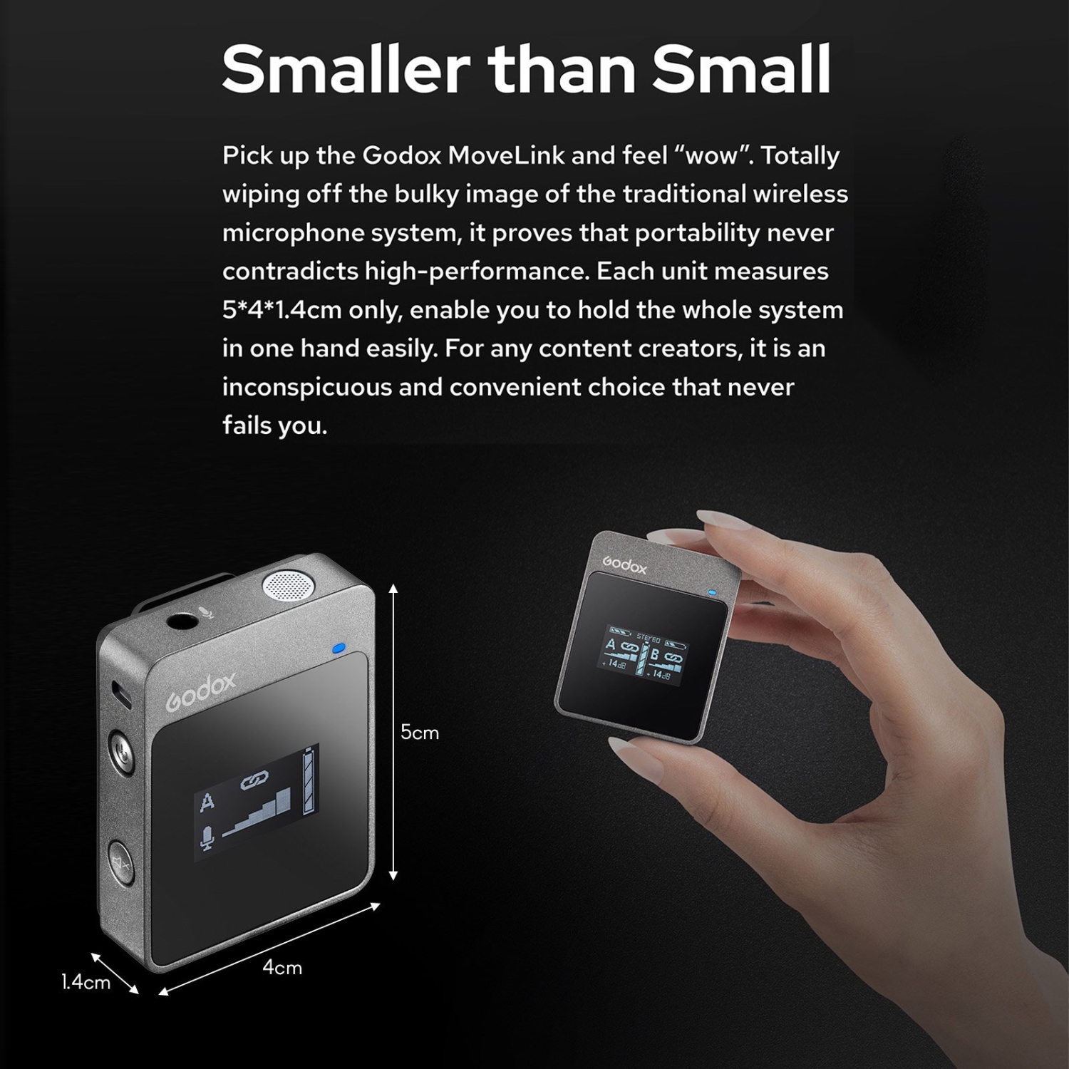 Open Box - Godox MoveLink M2 Compact 2-Person Digital Wireless Microphone System