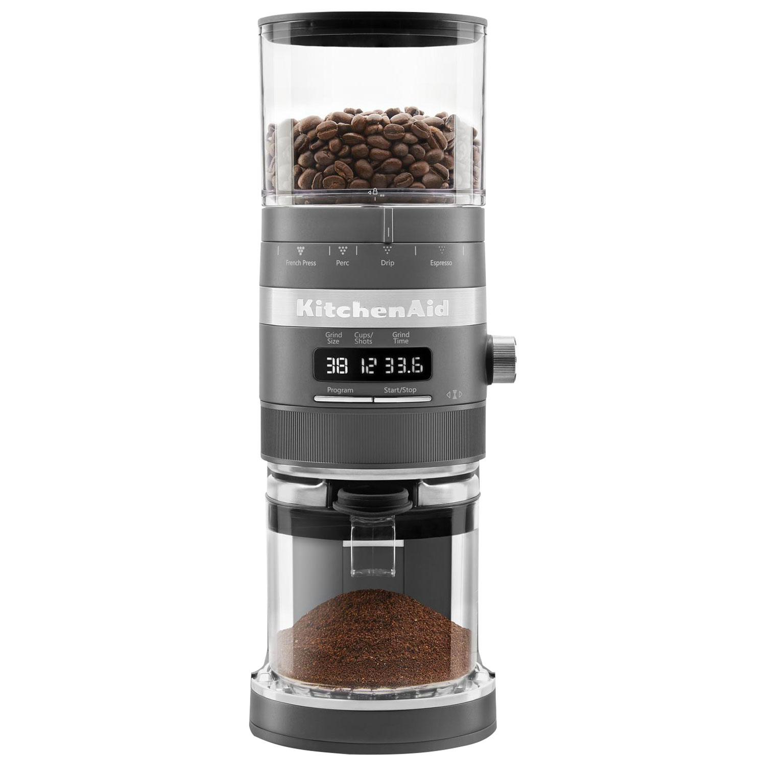 KitchenAid Burr Coffee Grinder - Matte Charcoal Grey