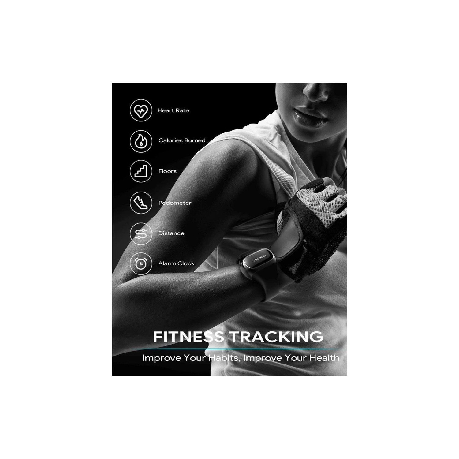 Écouteurs bouton Woukes par Aipower : Écouteurs bouton Hi-Fi sans fil autonomes ai-W20 chargés sur votre poignet