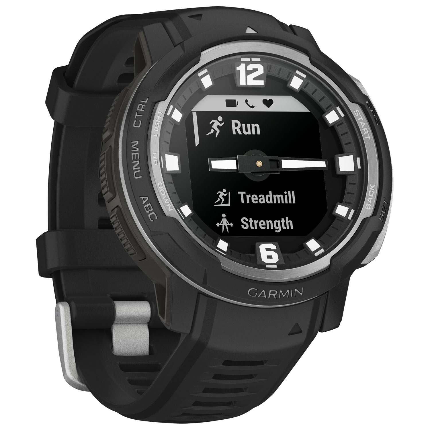 Garmin Instinct Crossover 45mm Bluetooth Multisport Smartwatch - Black