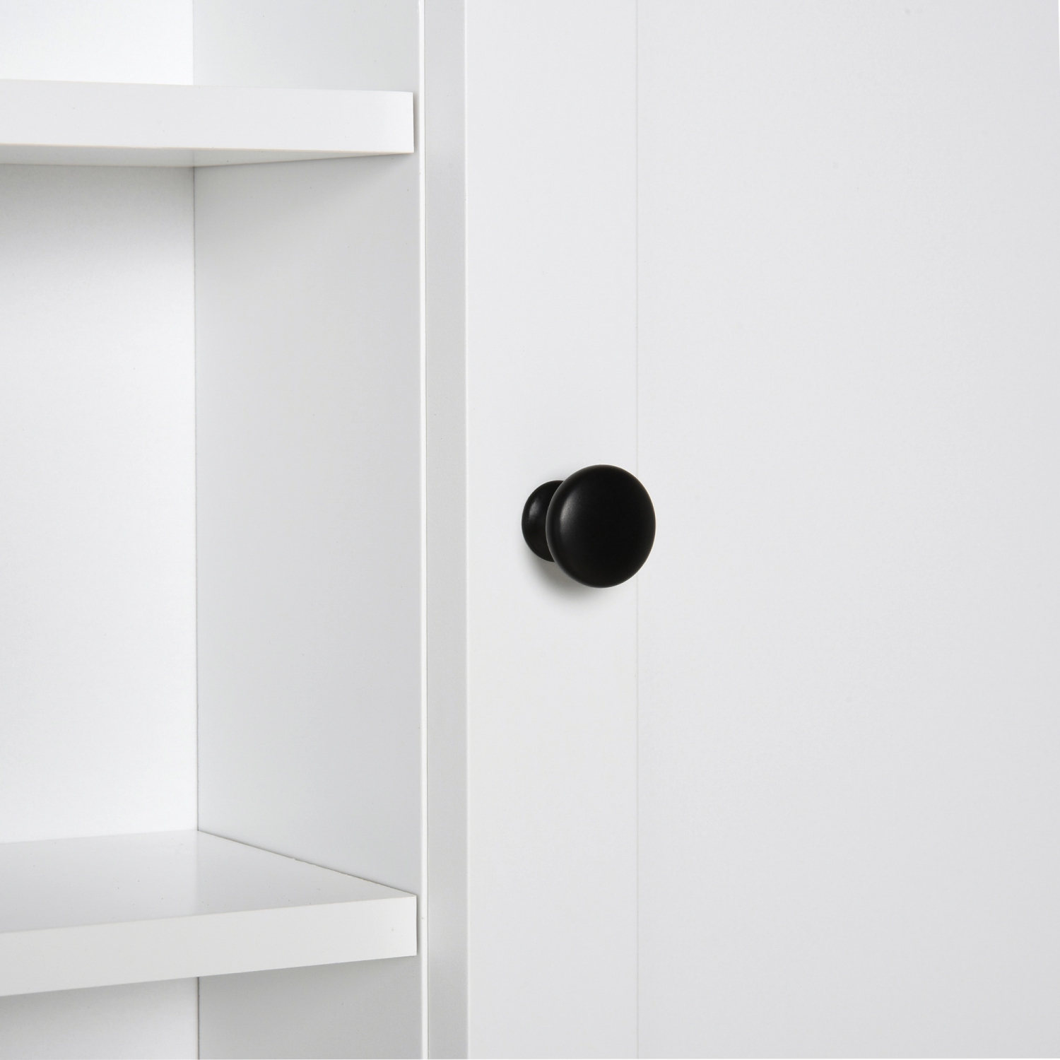 HOMCOM – Armoire murale moderne pour salle de bain, armoire à pharmacie murale, 3 tablettes ouvertes et armoire de rangement pour la cuisine dans la