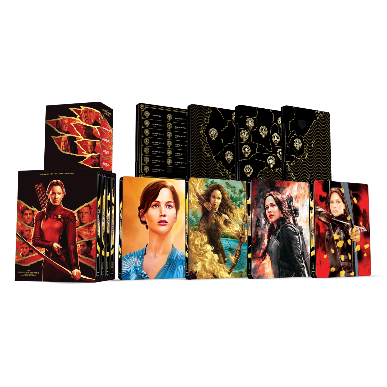 The Hunger Games: The Complete Ultimate SteelBook Collection [SteelBook][Digital Copy][4K Ultra HD Blu-ray/Blu-ray] [All 4 Films]