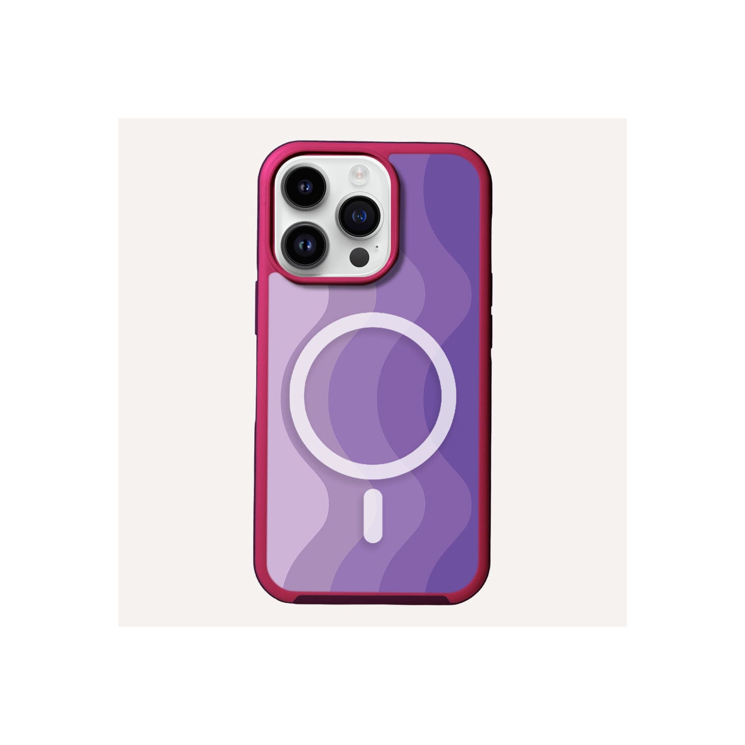 MagSafe iPhone 13 Pro Purple Wave Case