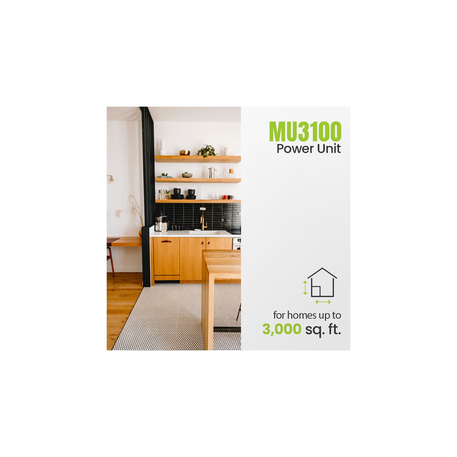 Allegro – système d’aspirateur central pour garage mural et voiture POCO MU3100, fabriqué au Canada