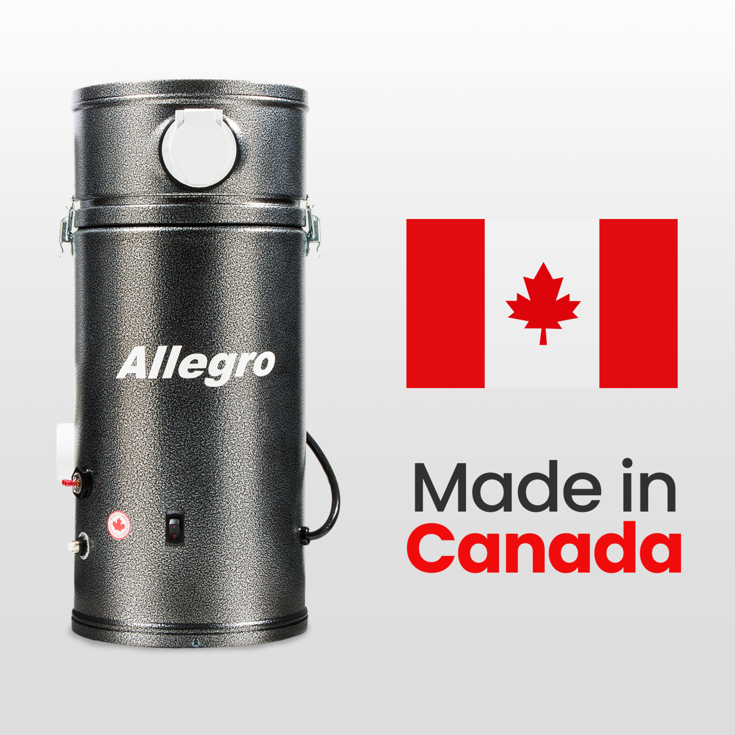 Allegro – système d’aspirateur central compact et puissant pour VR pour les maisons de 3,000 pieds carrés, idéal pour le yacht-remorque, fabriqué au