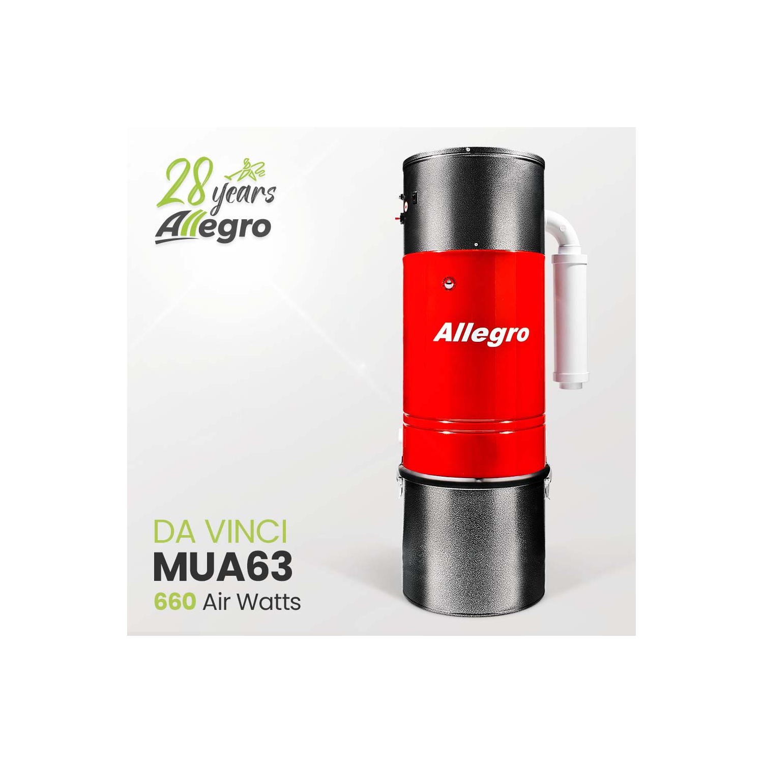 Allegro – unité d’alimentation avec système d’aspirateur central Quiet 10,000 pi2 VINCI MUA63