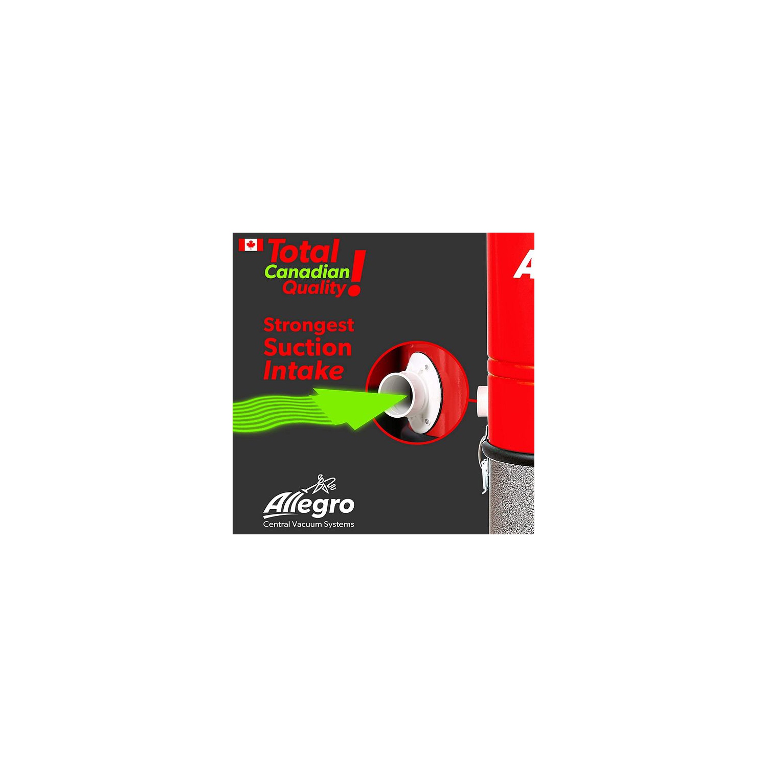 Allegro Classic MU4200 3,000 Square Foot Home Central Vacuum System Power Unit