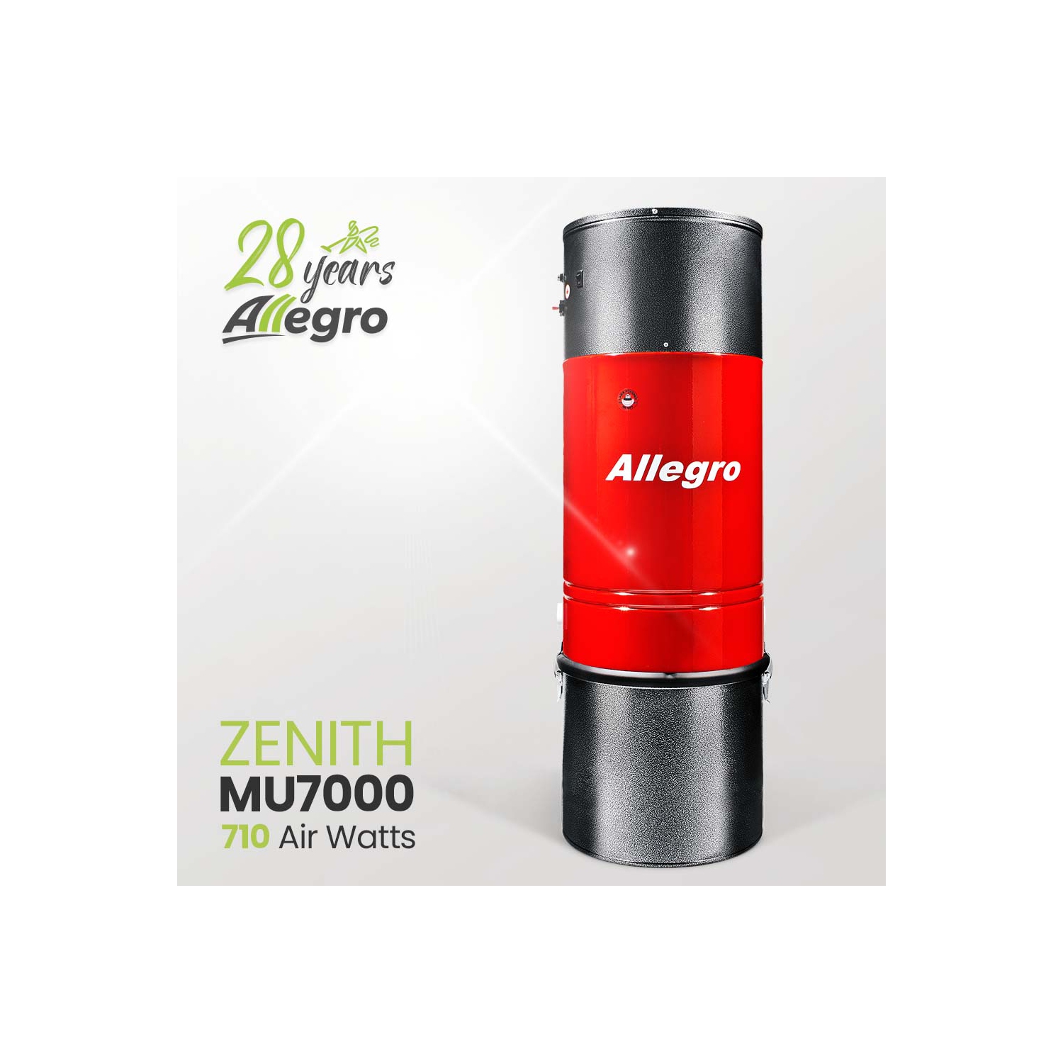 Allegro – unité d’alimentation pour système d’aspirateur central 15,000 pi2 ZENITH MU7000