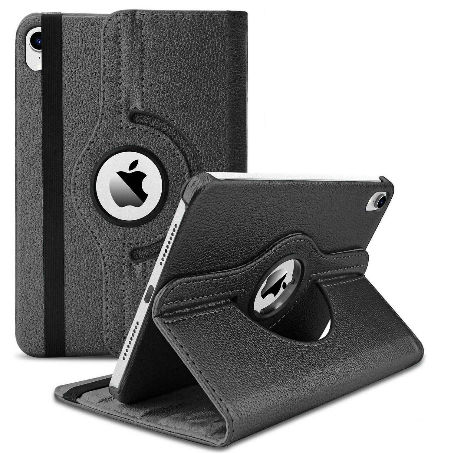XCRS Folio Case for Apple iPad 10th Generation 10.9 inch 360° Swivel Rotating Cover, Multi-Angle Viewing, PU Leather Auto Wake/Sleep with Strap