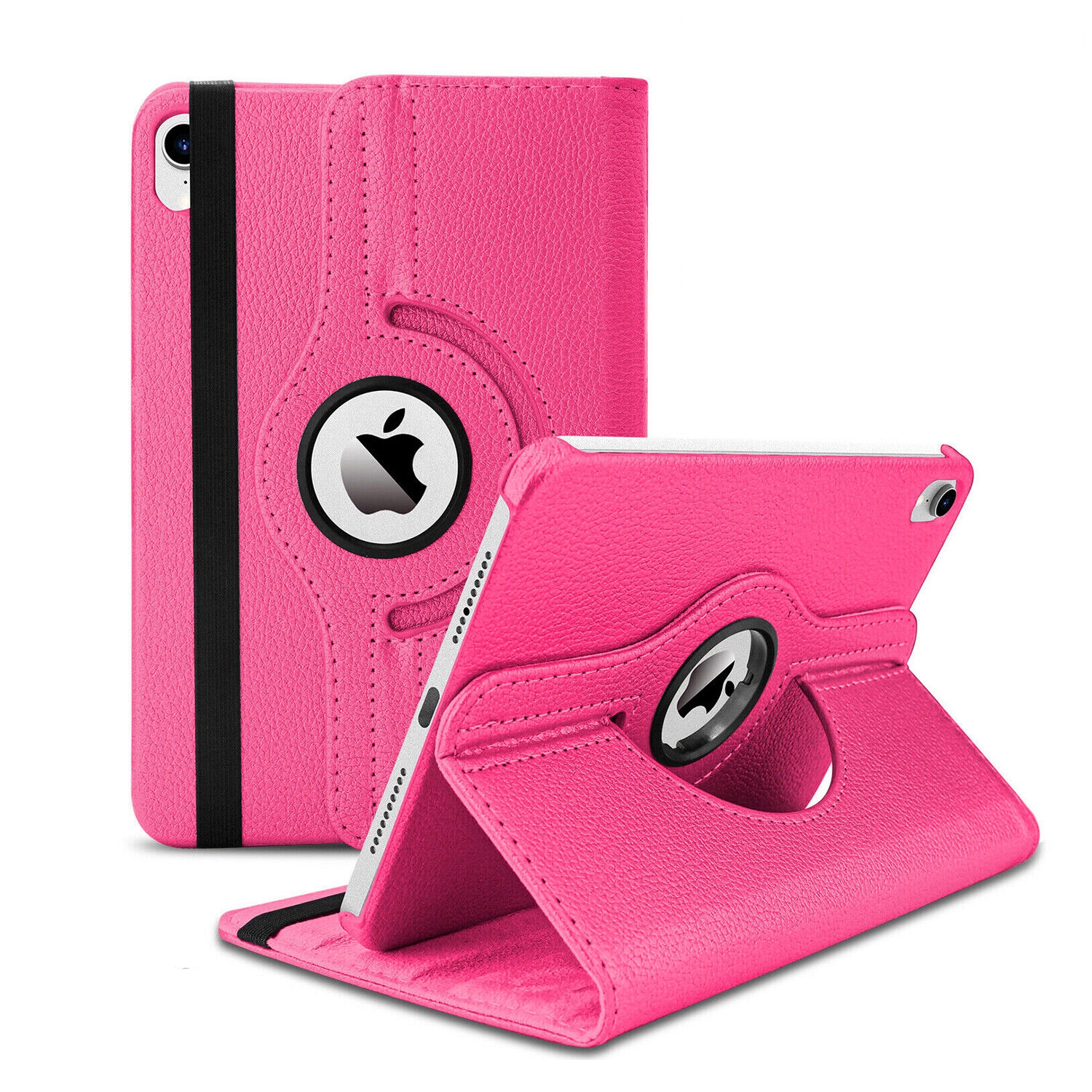 XCRS Folio Case for Apple iPad 10th Generation 10.9 inch 360° Swivel Rotating Cover, Multi-Angle Viewing, PU Leather Auto Wake/Sleep with Strap
