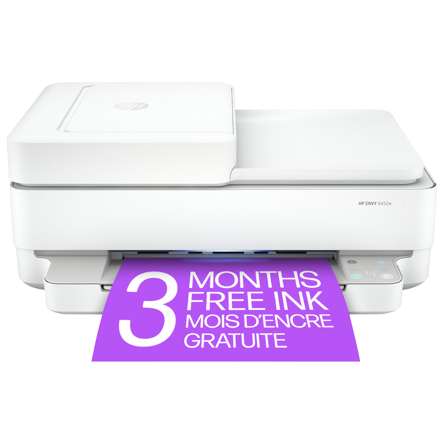 HP ENVY 6452e Wireless All-In-One Inkjet Printer - HP Instant Ink 3-Month Free Trial Included*