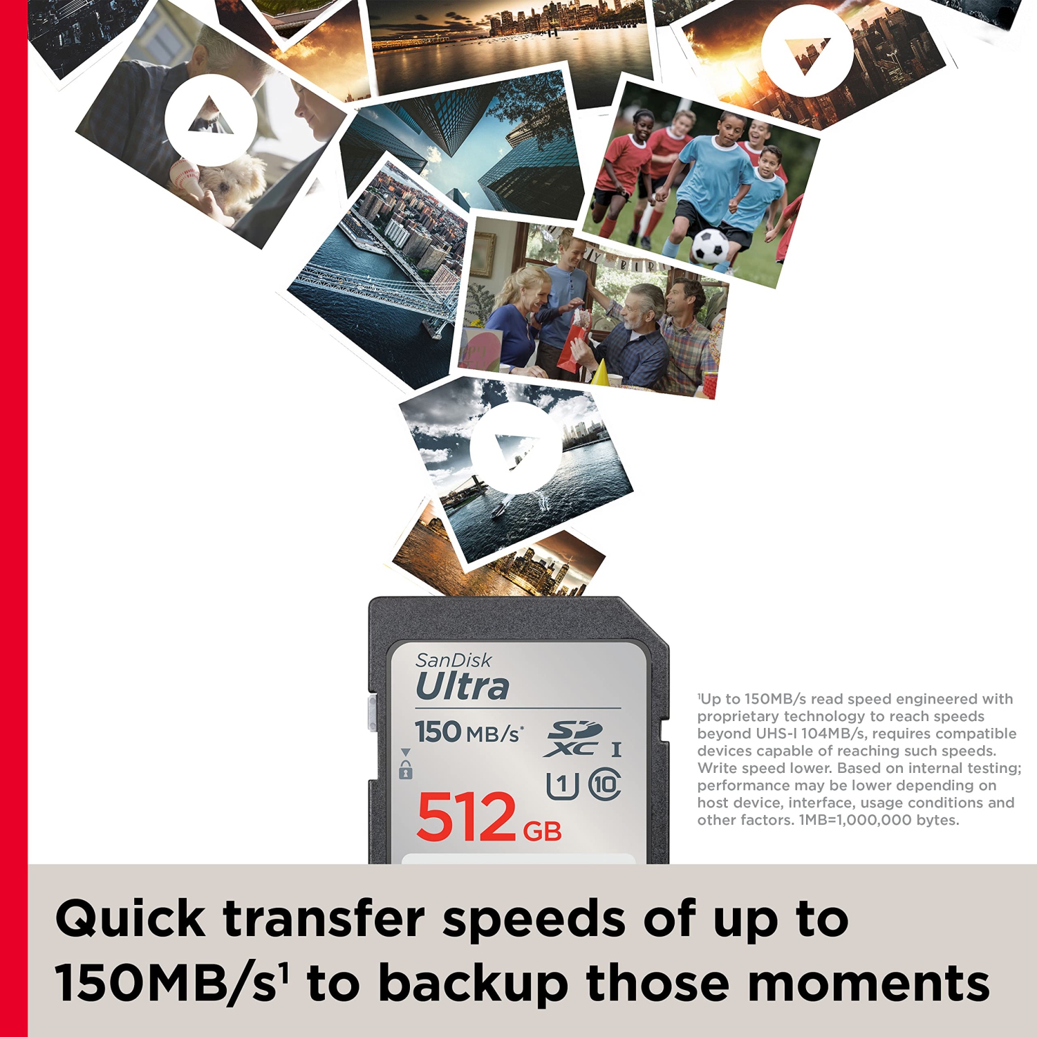 Carte mémoire SDXC Ultra de 512 Go de SanDisk