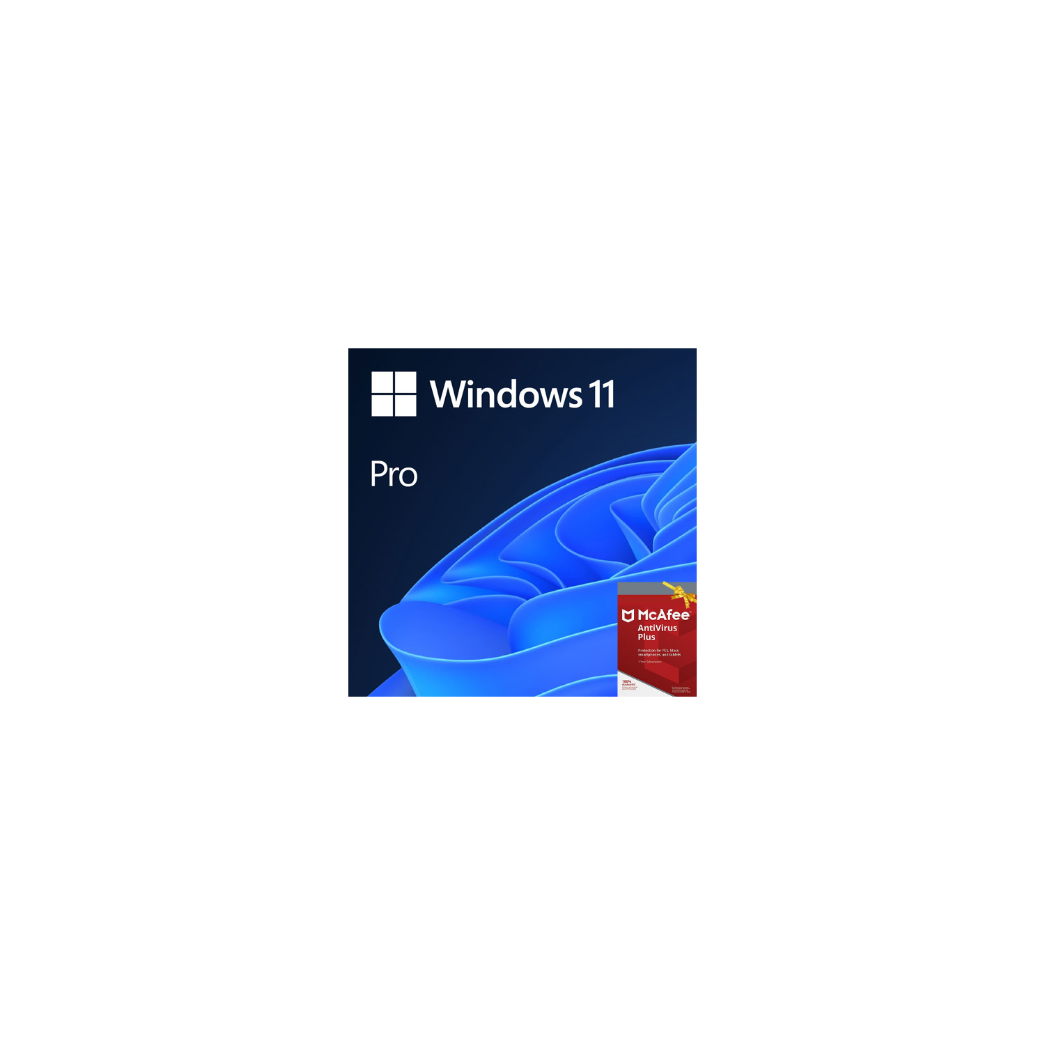 Microsoft Windows 11 Pro (PC) & McAfee AntiVirus Plus Combo | 1 User