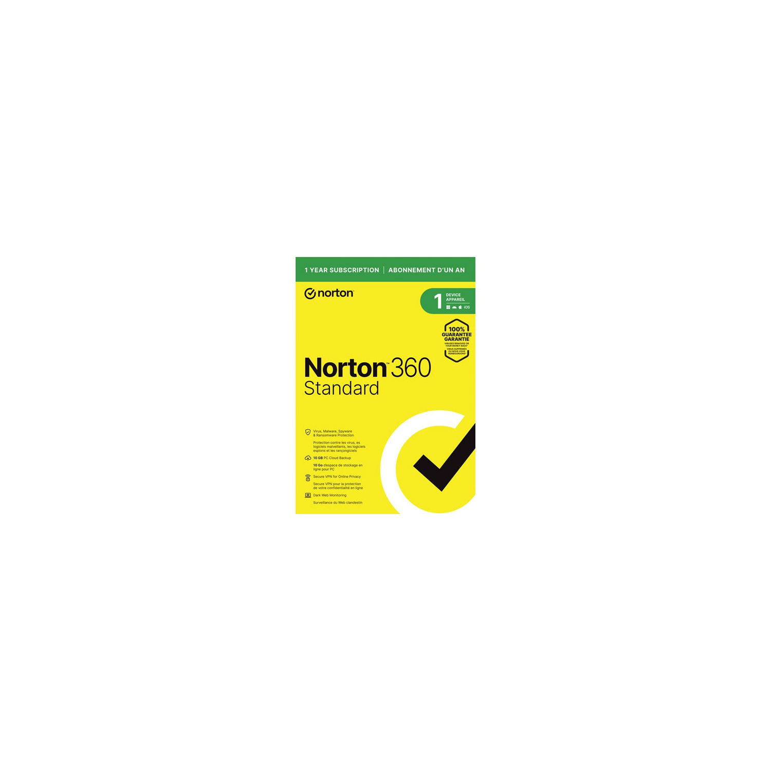 Microsoft Windows 11 Pro & Norton 360 Standard (PC/Mac) - 1 Device - 10GB Cloud Backup - 1 Year Subscription | Digital Download
