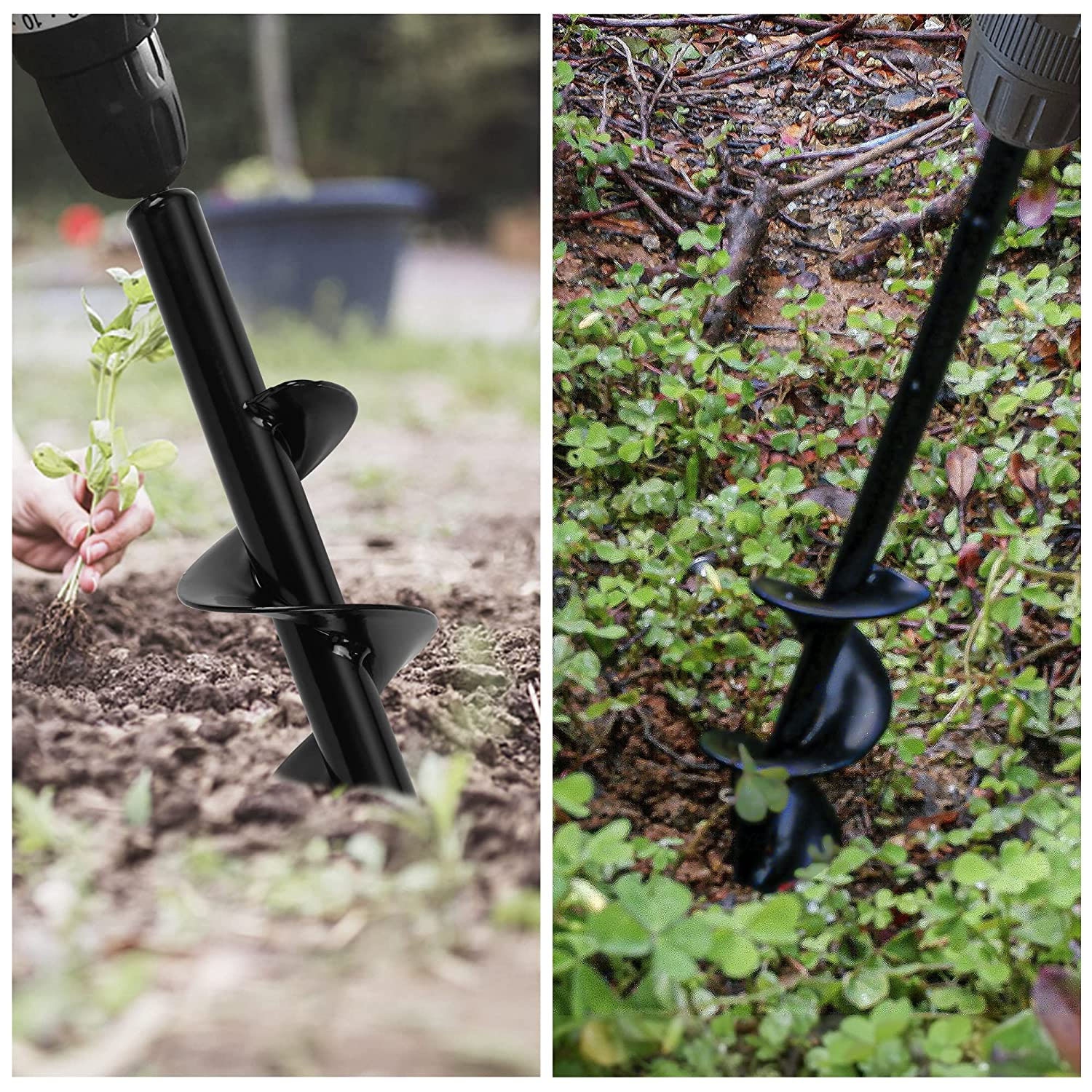Garden Spiral Electric Drill Machine Auger Bit Yard Gardening Planting Hole Digger Tool