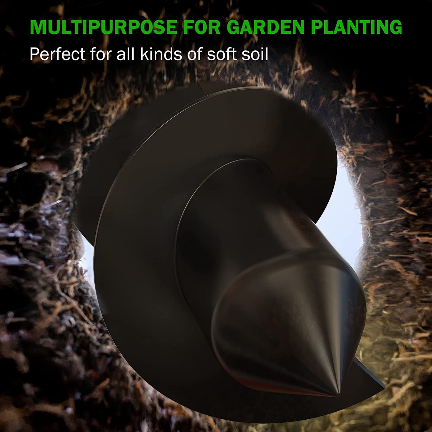 Garden Spiral Electric Drill Machine Auger Bit Yard Gardening Planting Hole Digger Tool