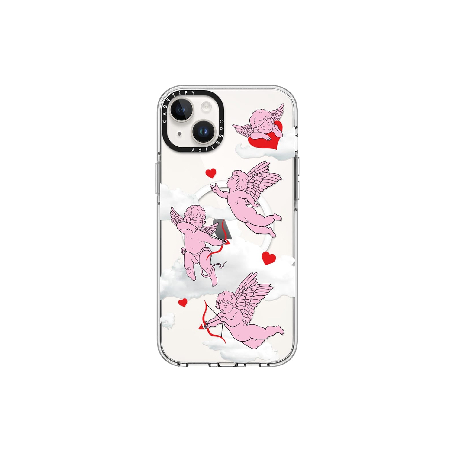 Casetify Impact Clear Case with MagSafe Cherubs for iPhone 14 Plus Cases CTF1438779916005130