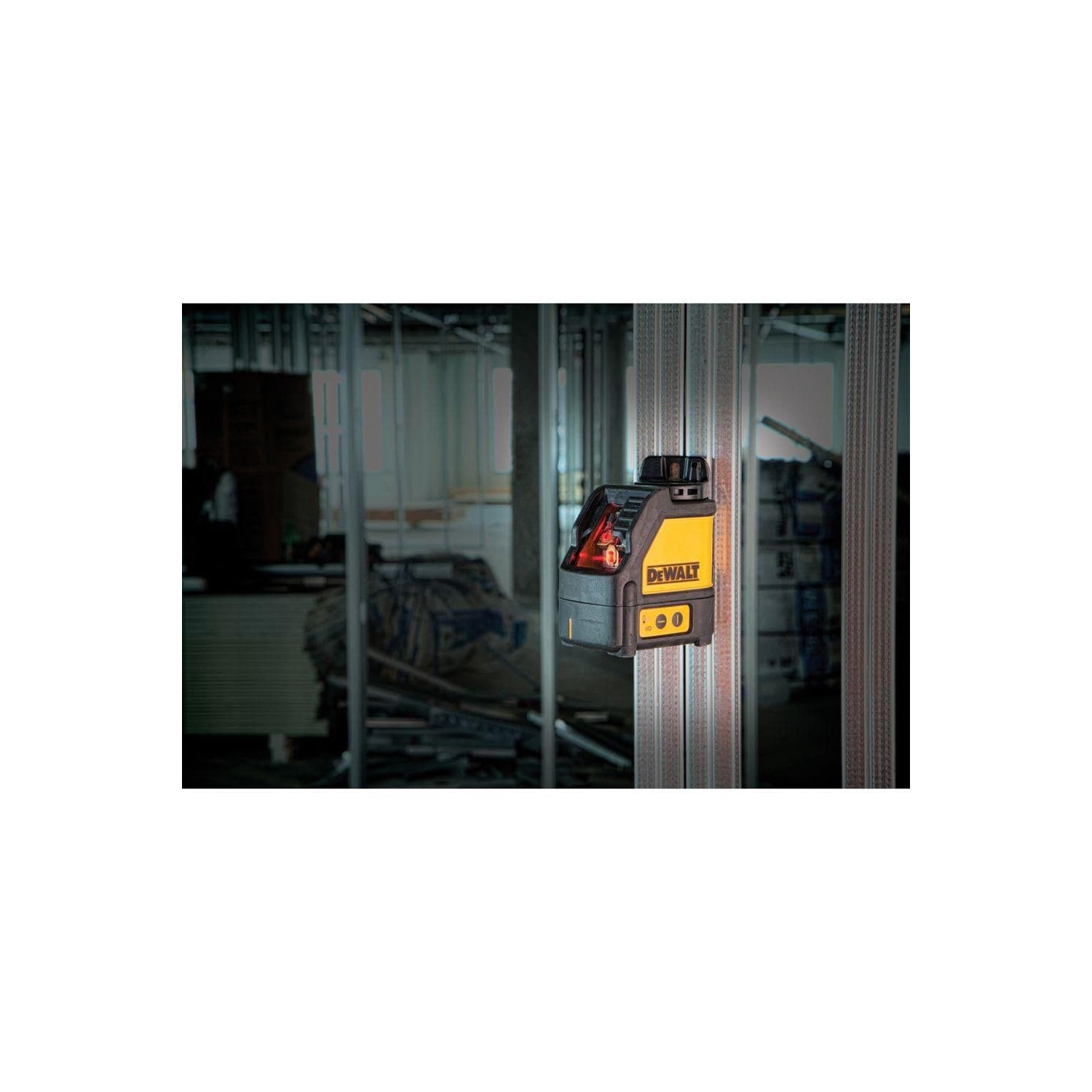 Self Leveling Cross-Line Laser Level - 165 Ft. + Red Laser + Case