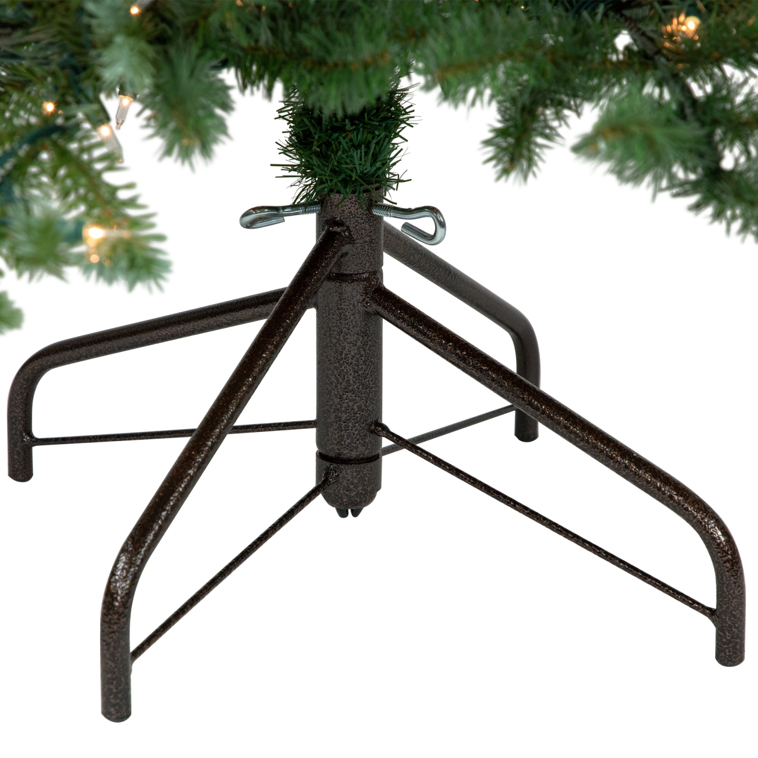 Arbre de Noël artificiel illuminé en épinette bleue moyenne de Real Touch - 9 pi - Lumières transparentes