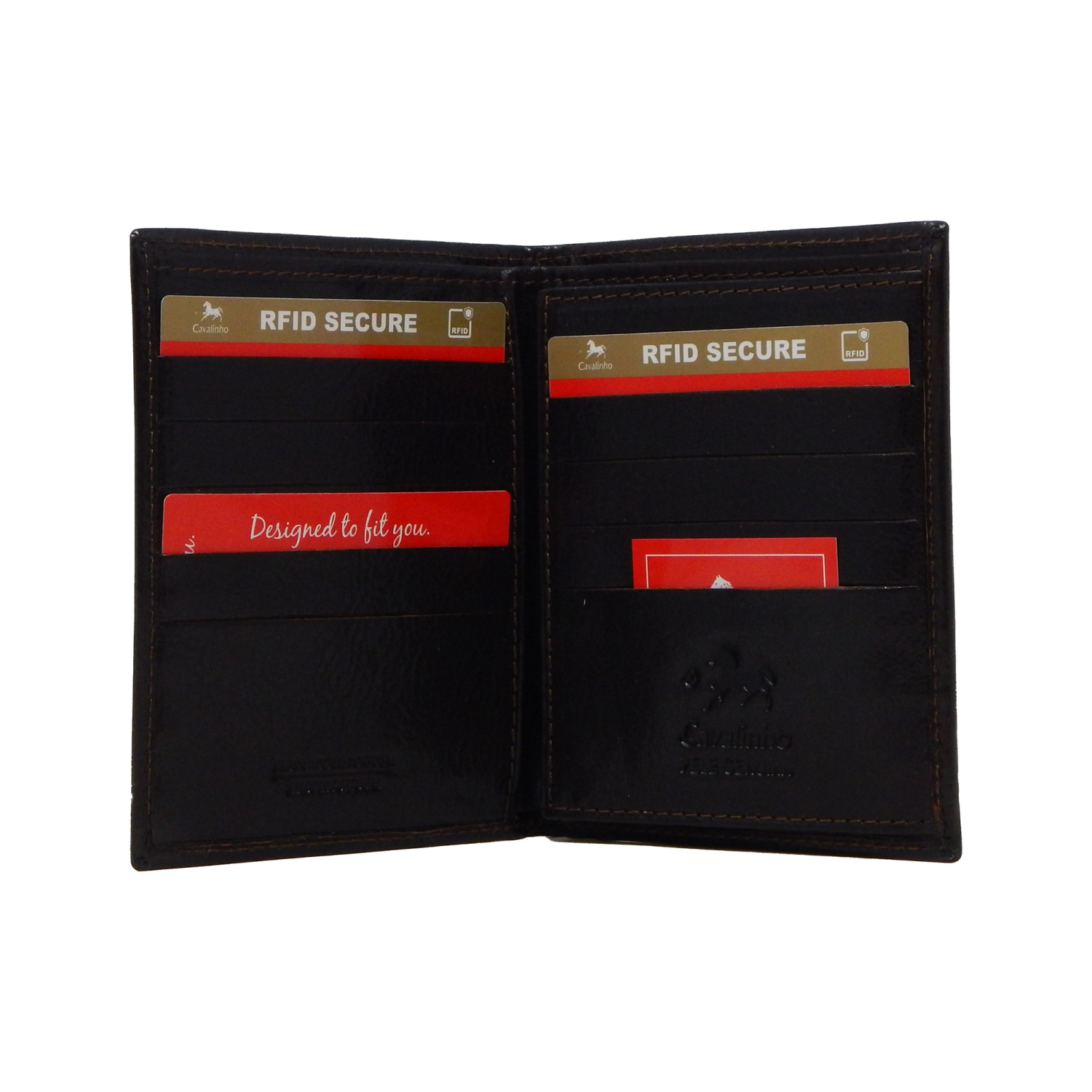 Cavalinho Trifold Leather Wallet - Brown - handmade in Portugal & RFID protected