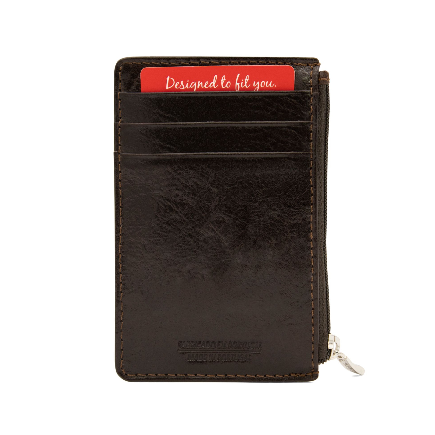 Cavalinho Gentleman Card Holder Slim Leather Wallet - Brown - RFID Protected