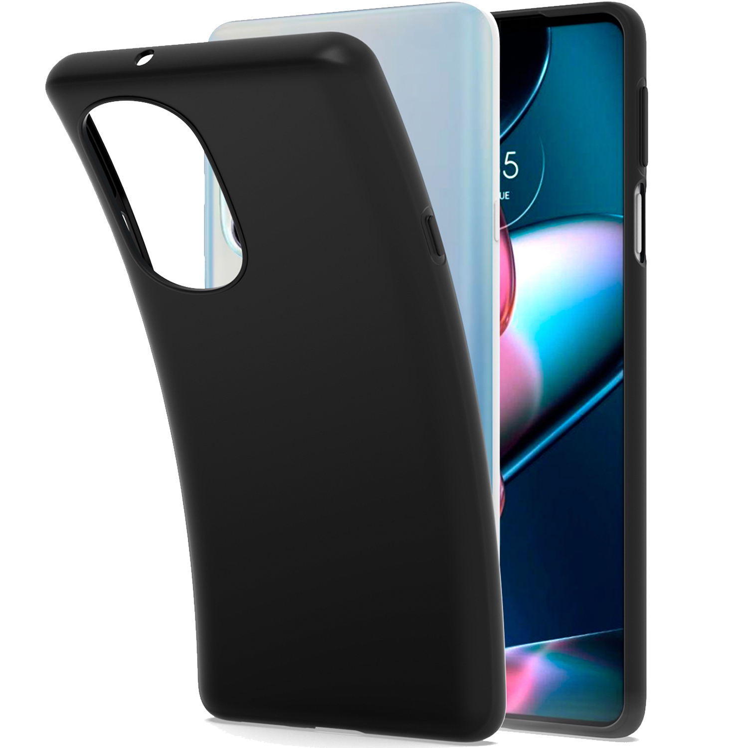 【CSmart】 Ultra Thin Soft TPU Silicone Jelly Bumper Back Cover Case for Motorola Moto Edge 2022, Black