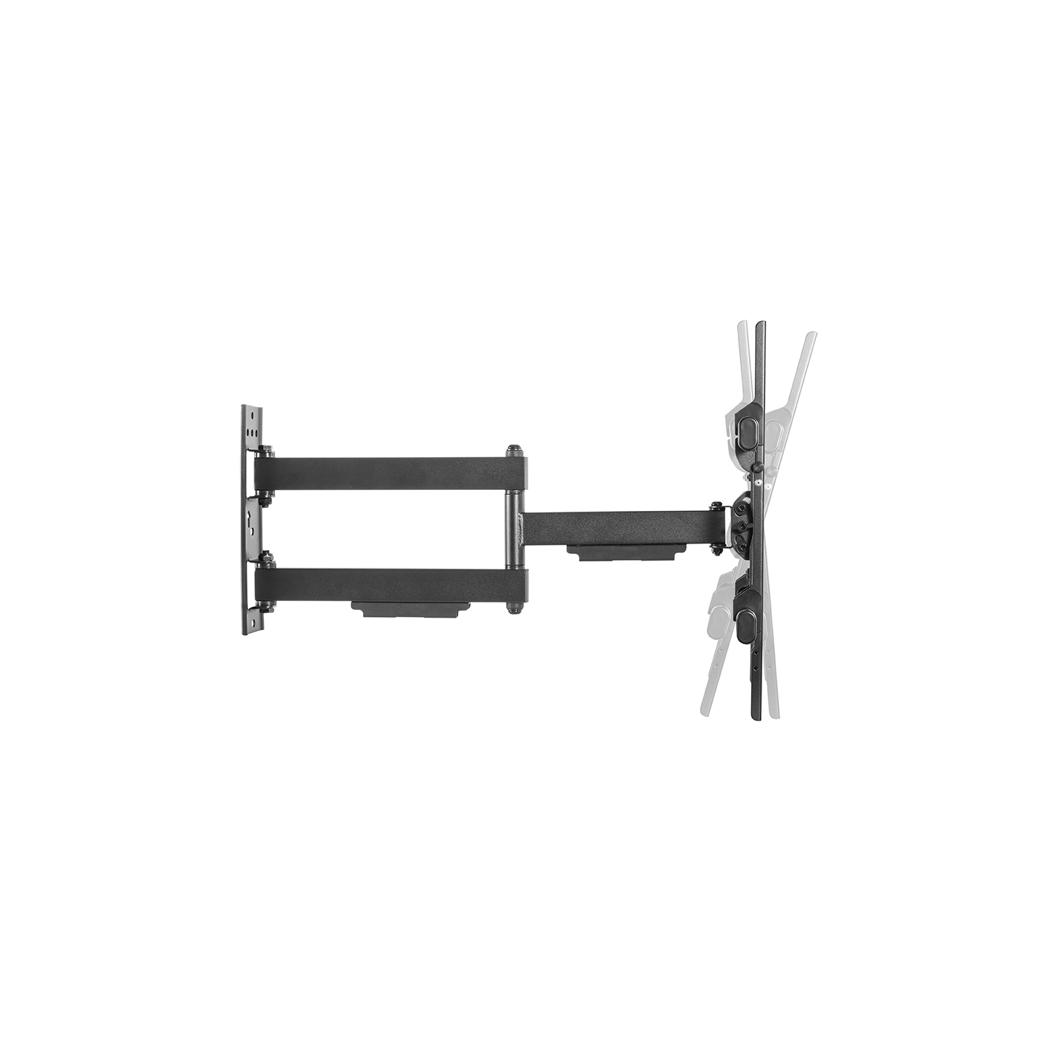 Support mural articulé HYFAI pour téléviseur ACL/DEL plat et courbé – convient aux tailles 32 à 55 po – VESA jusqu'à 400 x 400