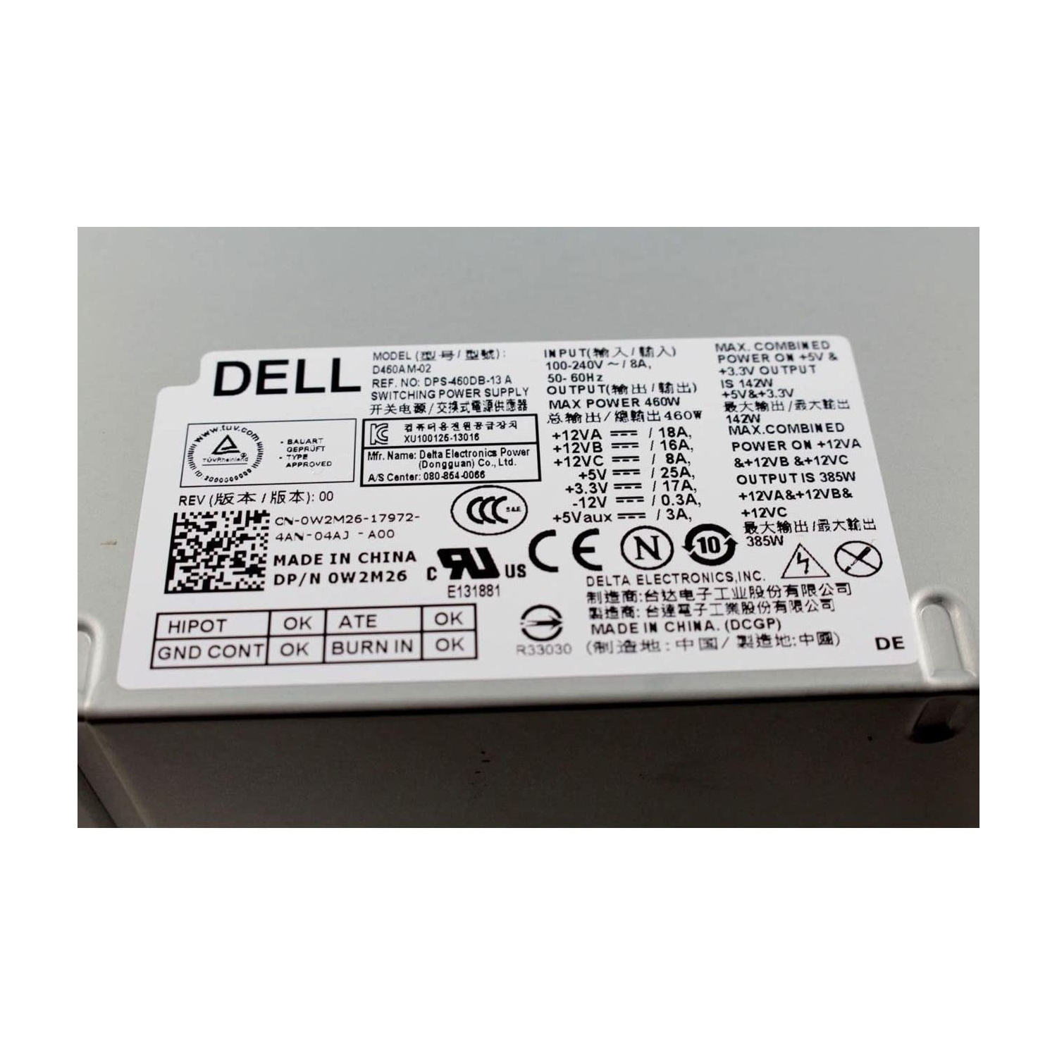 Dell Alienware Z01G 460W Graphics Amplifier Power Supply PSU - W2M26 Model
