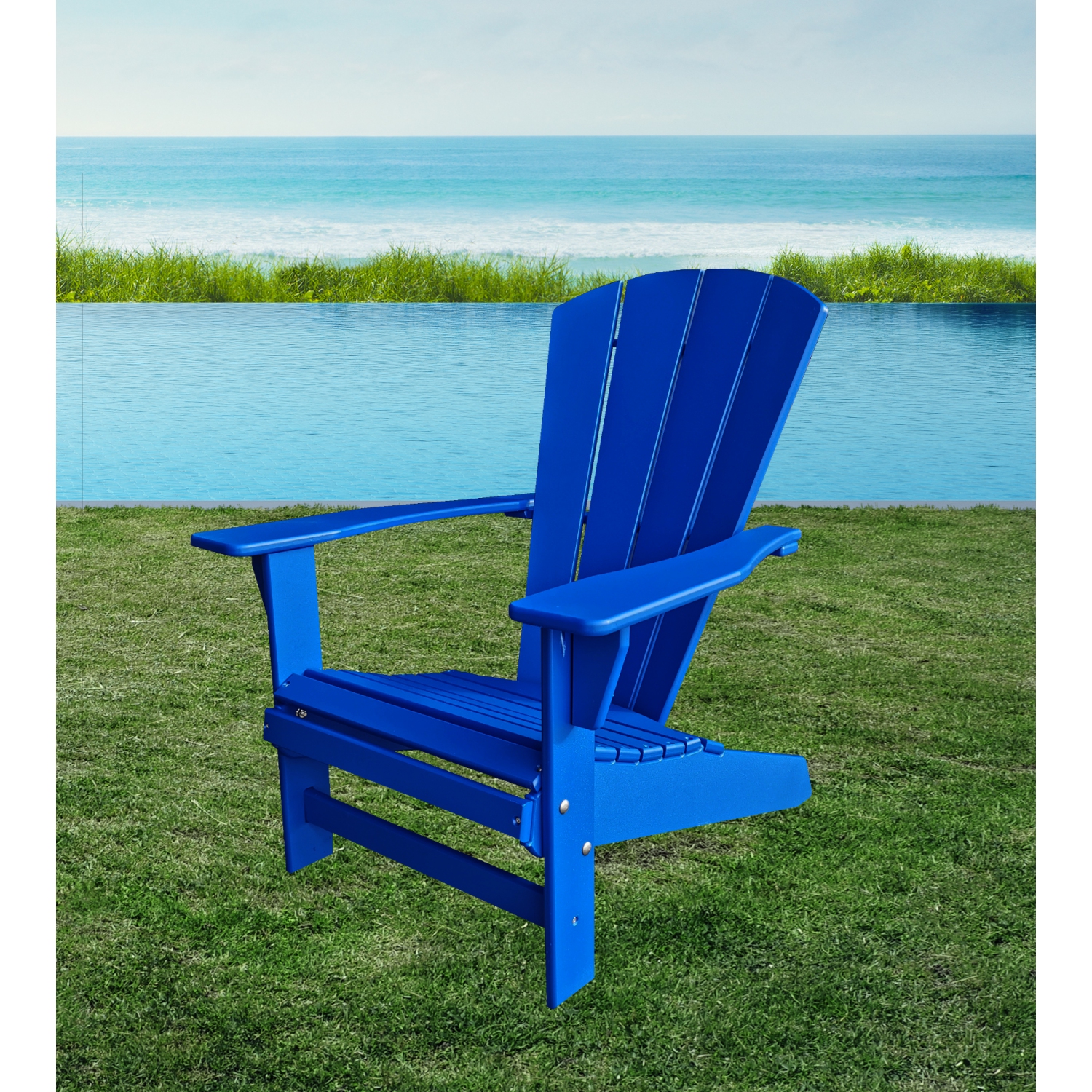 Sunbreeze Traditional Adirondack/Muskoka Chair HDPE Resin