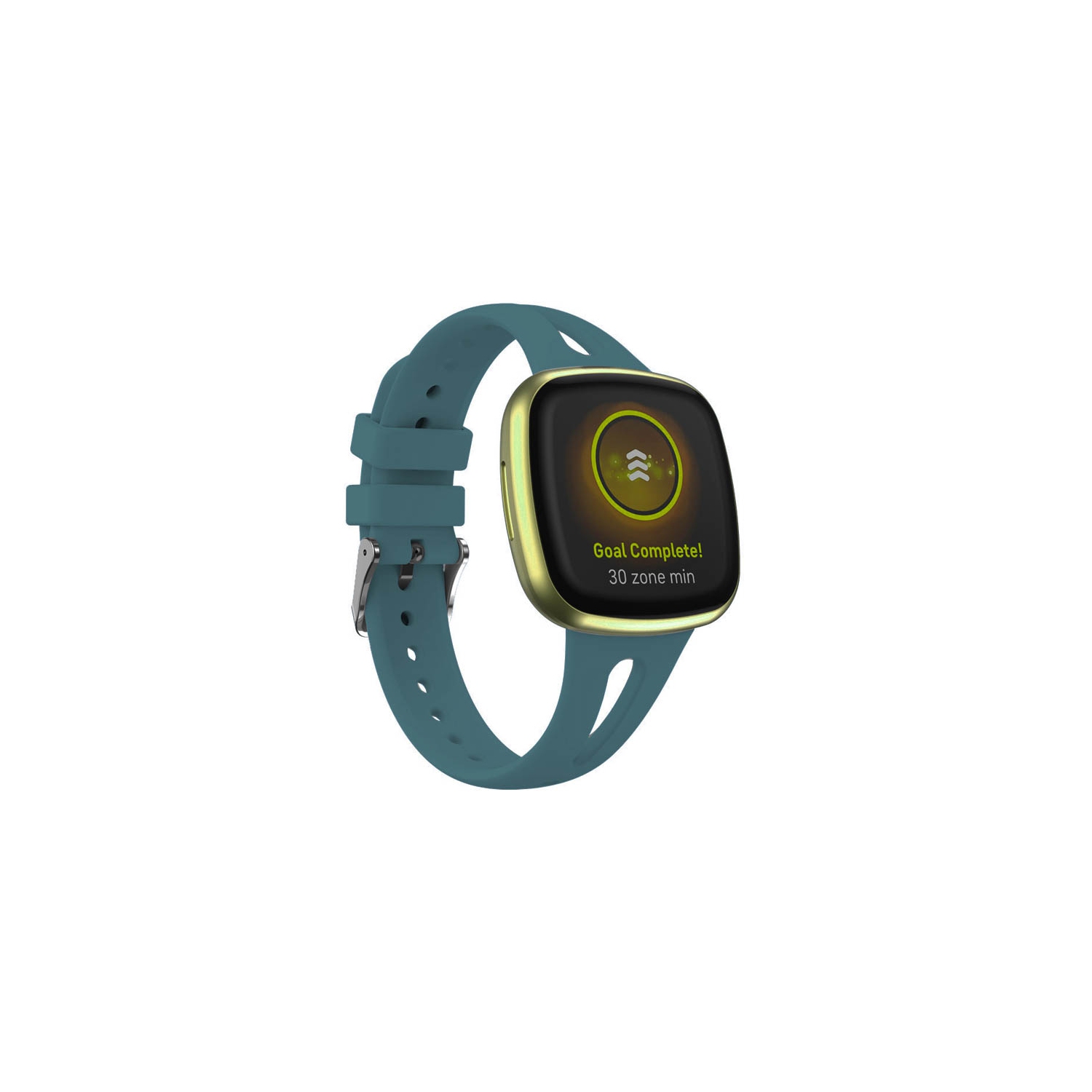 StrapsCo Bracelet sport ventilé pour Fitbit Sense 2 - Moyenne-Long - Sarcelle
