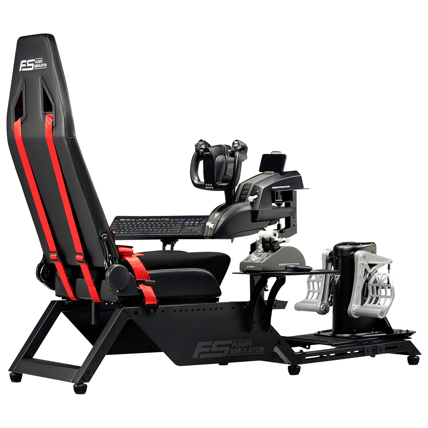 Poste de pilotage de simulation de vol d'UNI Next Level Racing - Noir