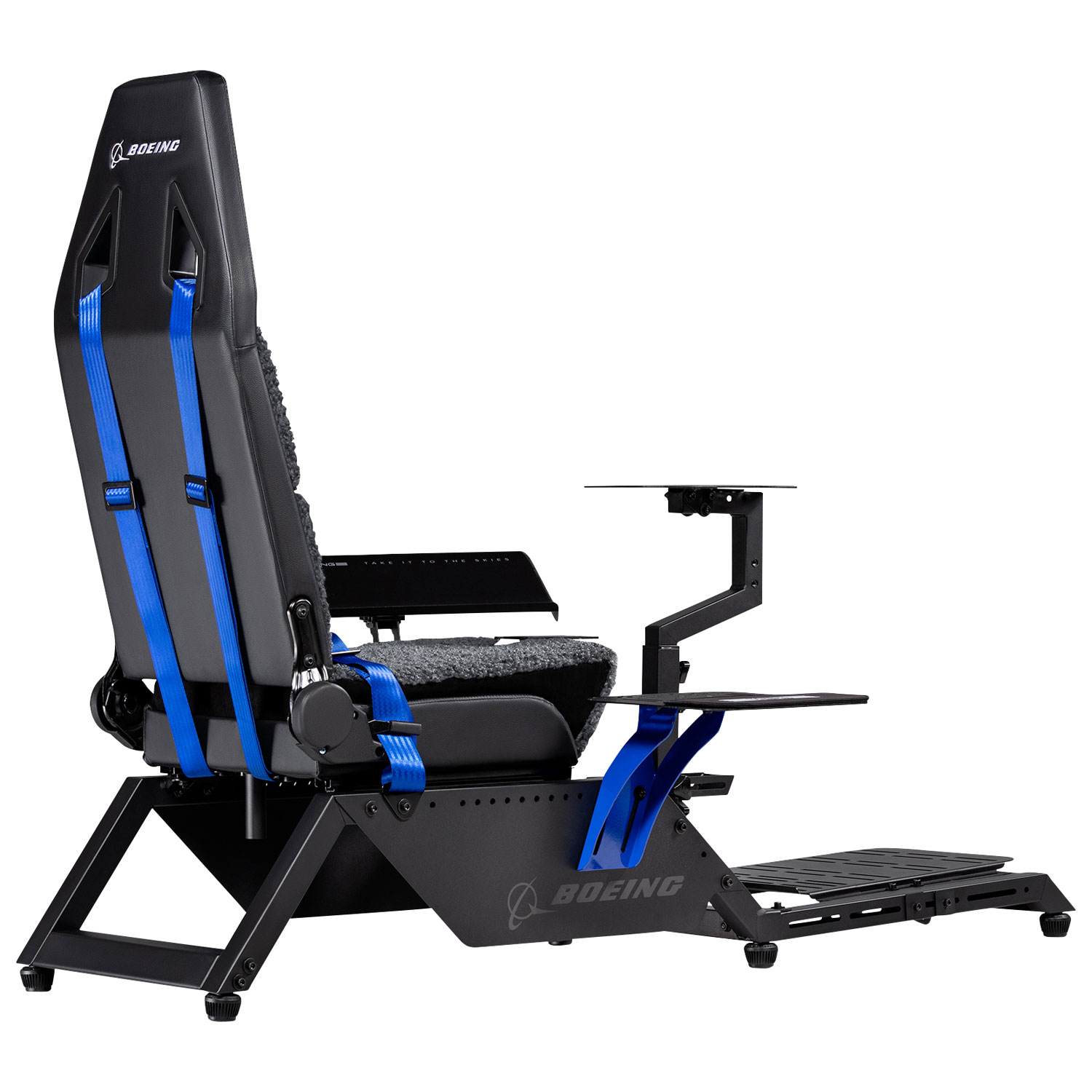 Poste de pilotage de simulation de vol édition commerciale Boeing d'UNI Next Level Racing - Noir