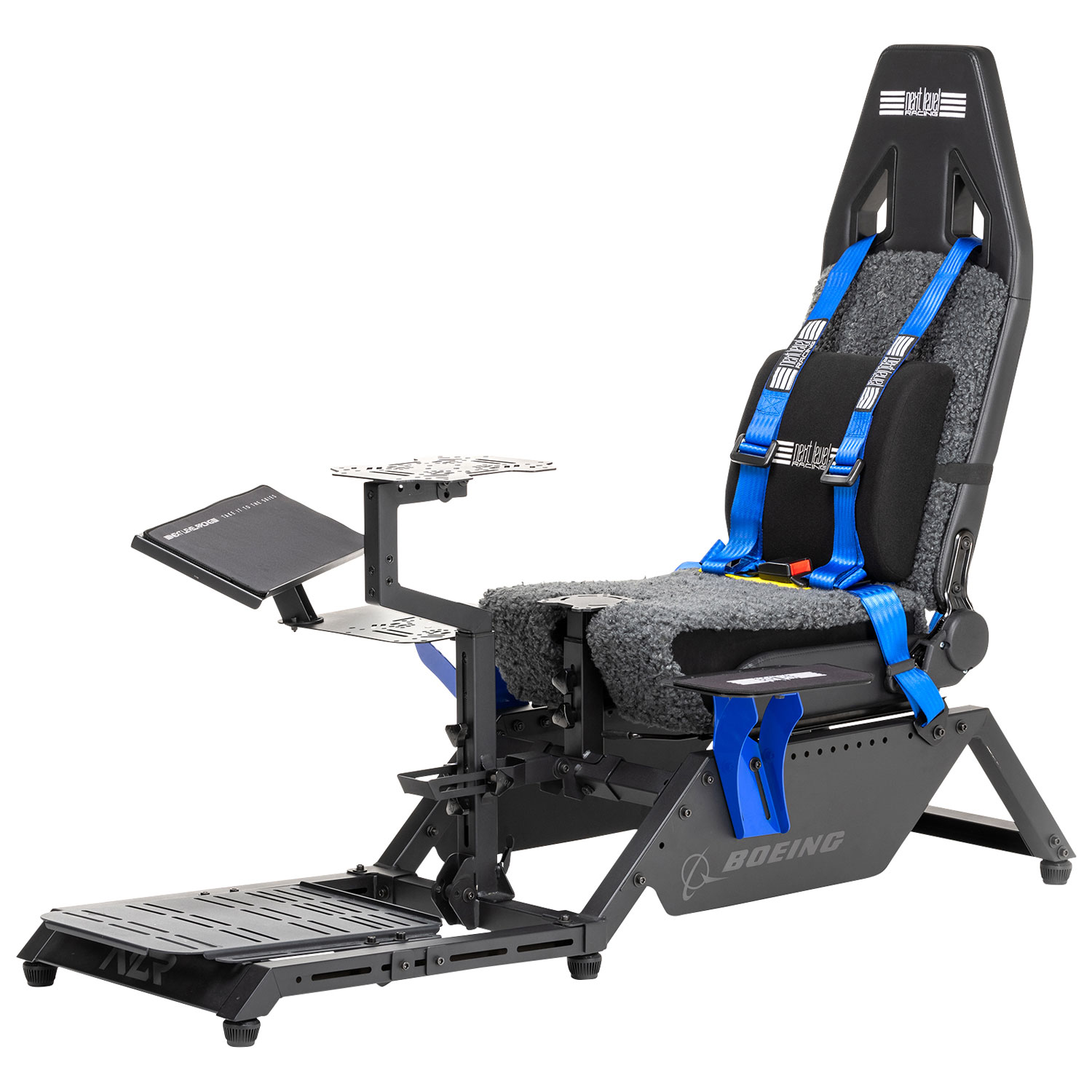 Poste de pilotage de simulation de vol édition commerciale Boeing d'UNI Next Level Racing - Noir