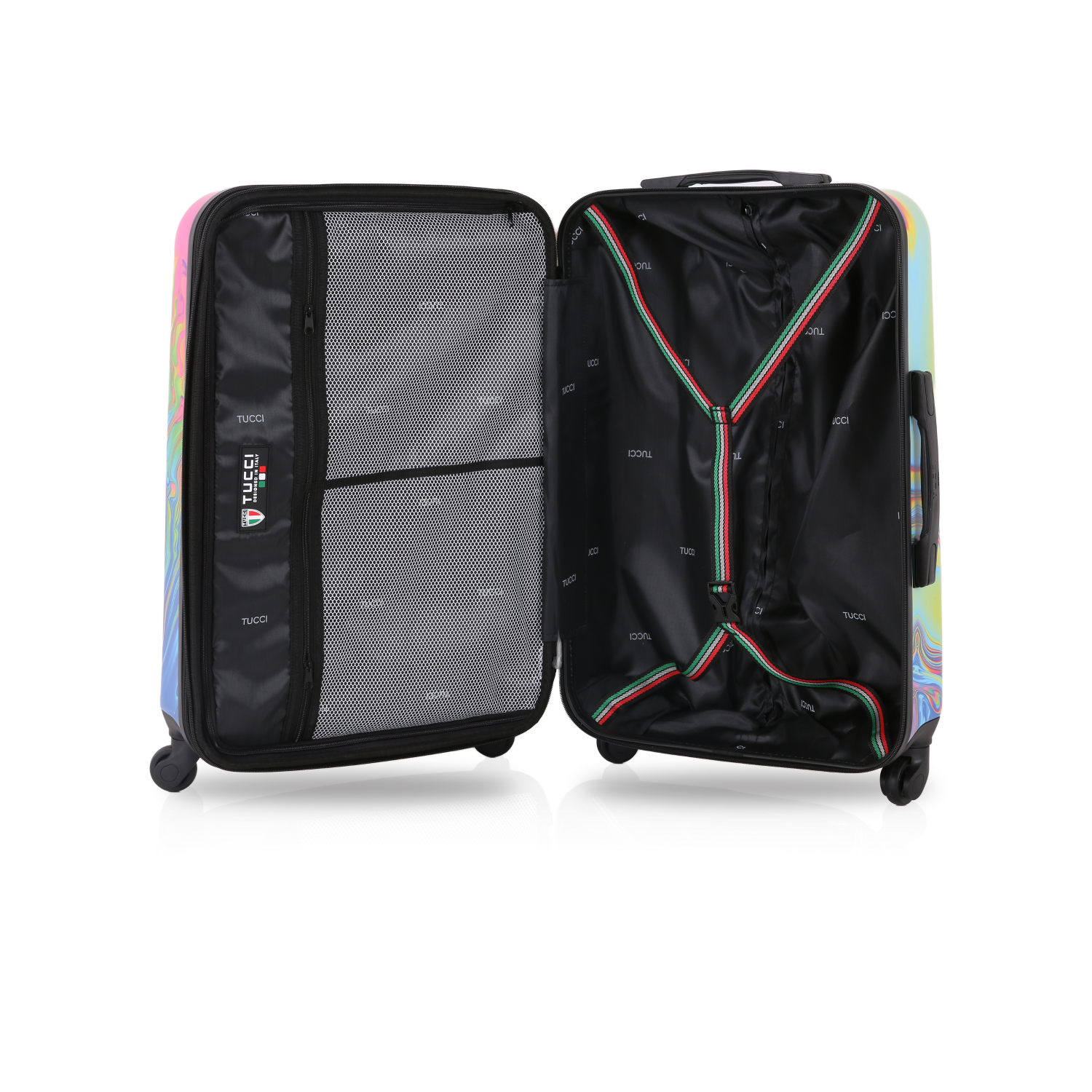 TUCCI Italy Vortice II Art 3 Pcs Luggage Suitcase Set