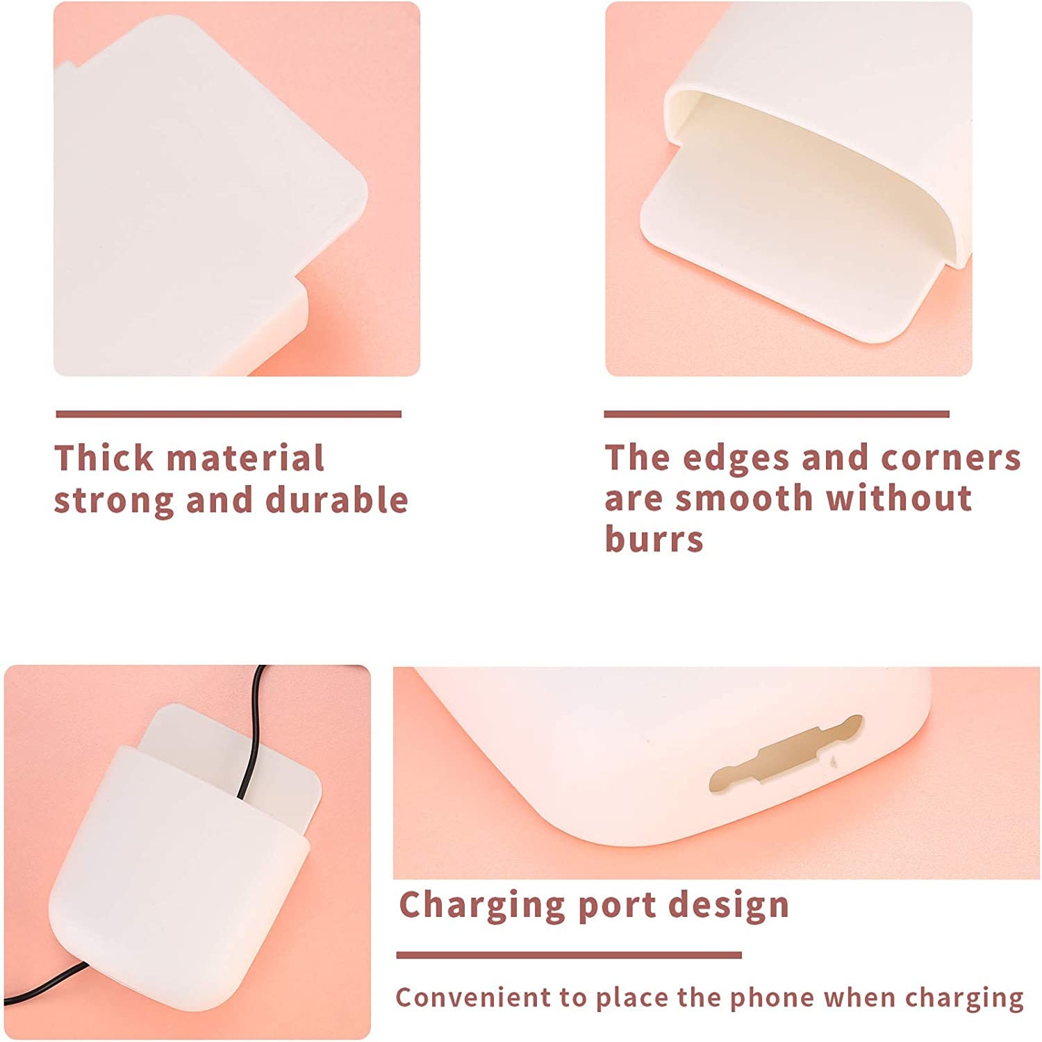 Universal Remote Holder Wall-Mounted Cell Phone Charging Holder Self-adhesive Storage Organizer For Kitchen Accessory