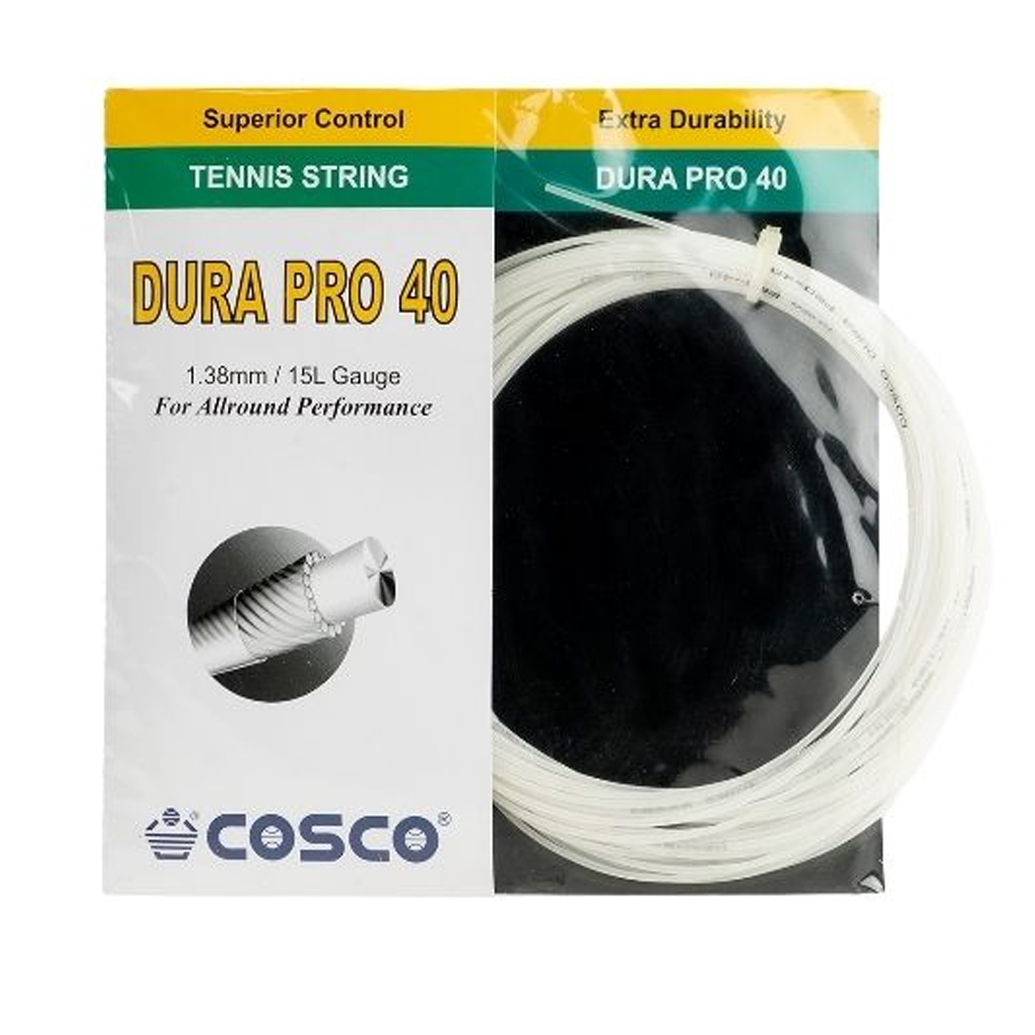 Corde de raquette de tennis synthétique 7 mètres pour entraînement quotidien pour amateur