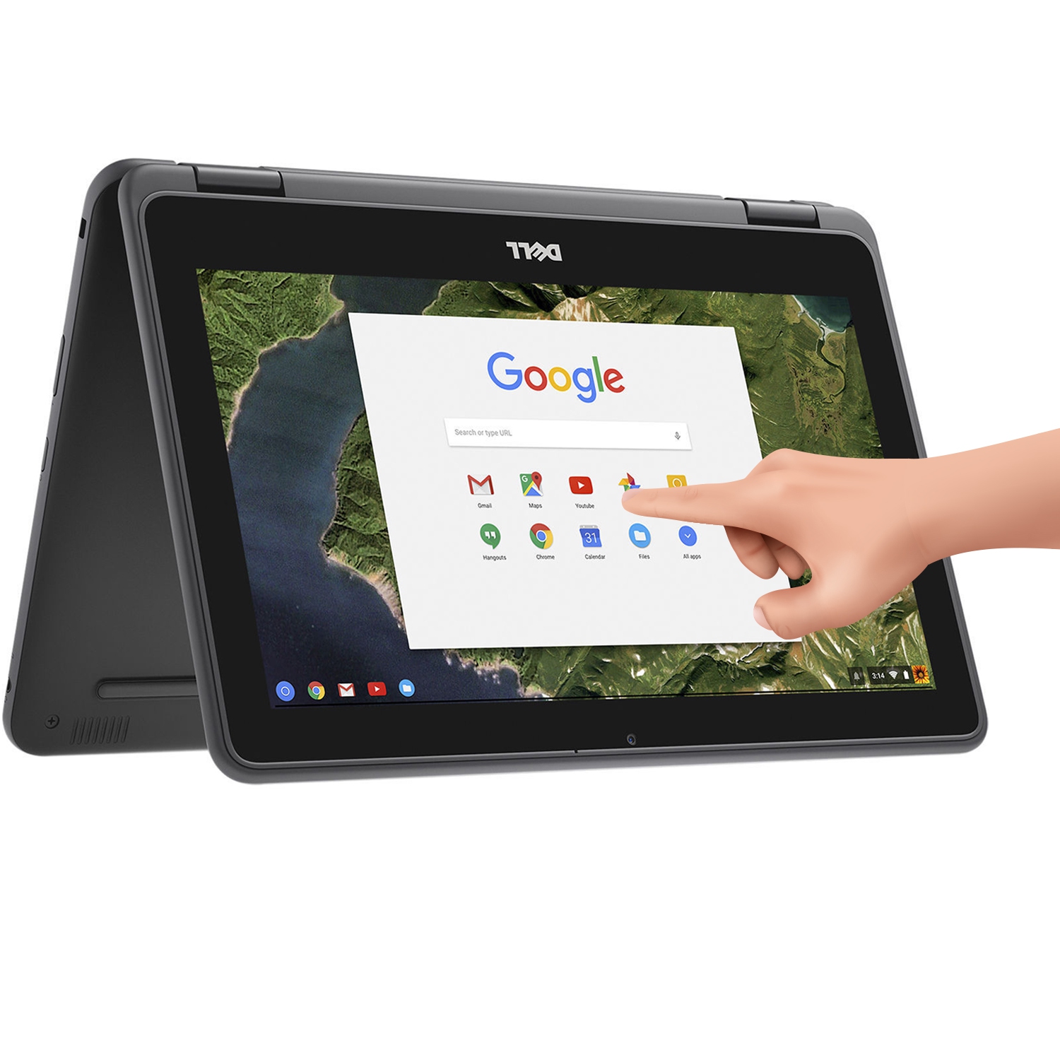 Refurbished (Good) - Dell Chromebook 3189 2-in-1 Convertible| HD Touchscreen 11.6''| Intel N3060 up to 2.48GHz| 64GB SSD| 4GB RAM| Google Chrome OS| HD Webcam| HDMI| SD Card reader