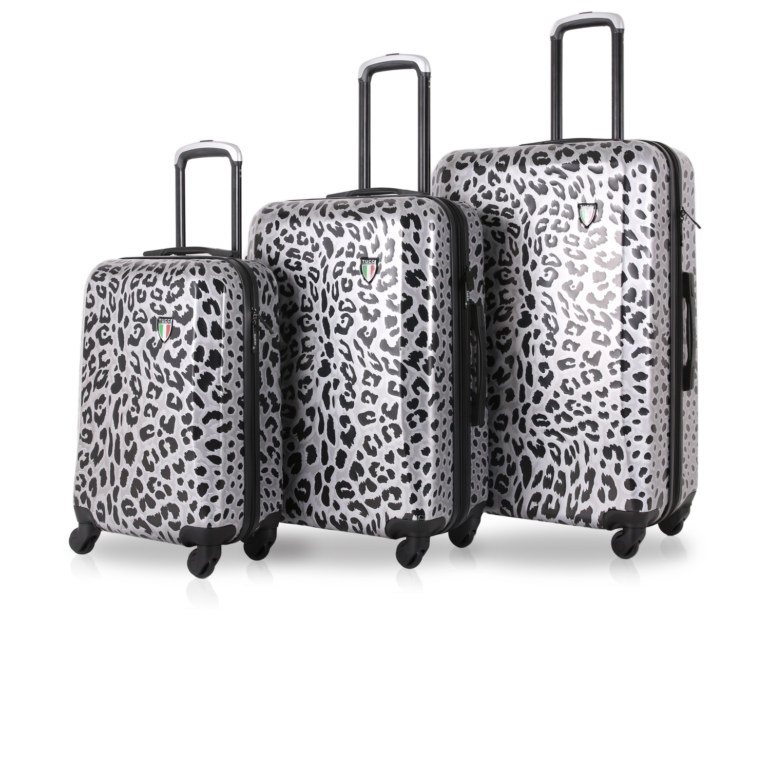 TUCCI Italy Winter Leopard Art 3 Pcs Set Luggage Suitcase