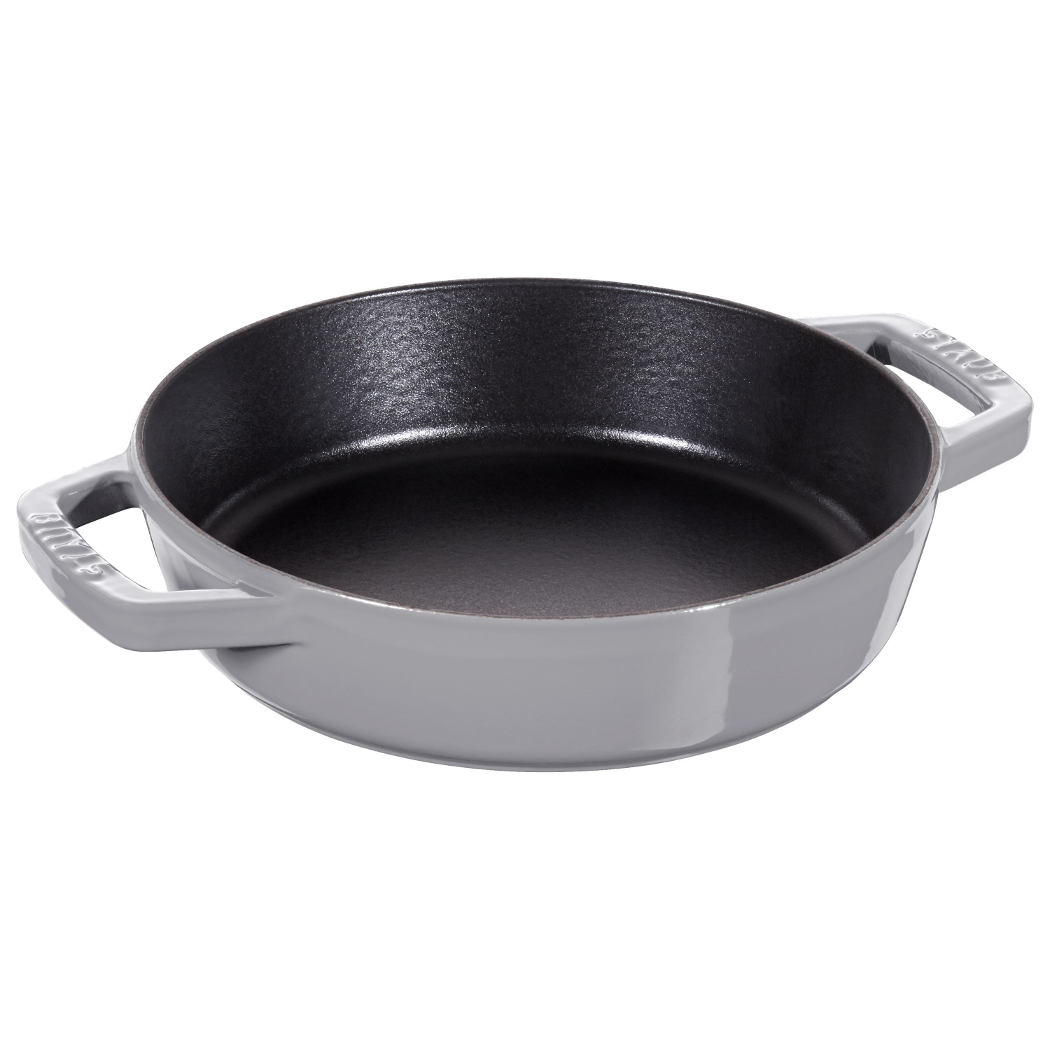 POÊLE À frire EN fonte DE 20 cm/8 po DE STAUB avec 2 poignées, gris graphite