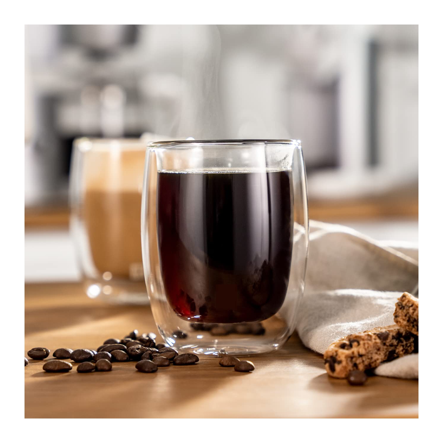 ZWILLING Sorrento 8 Piece Coffee Glass Set - Value Pack, Transparent