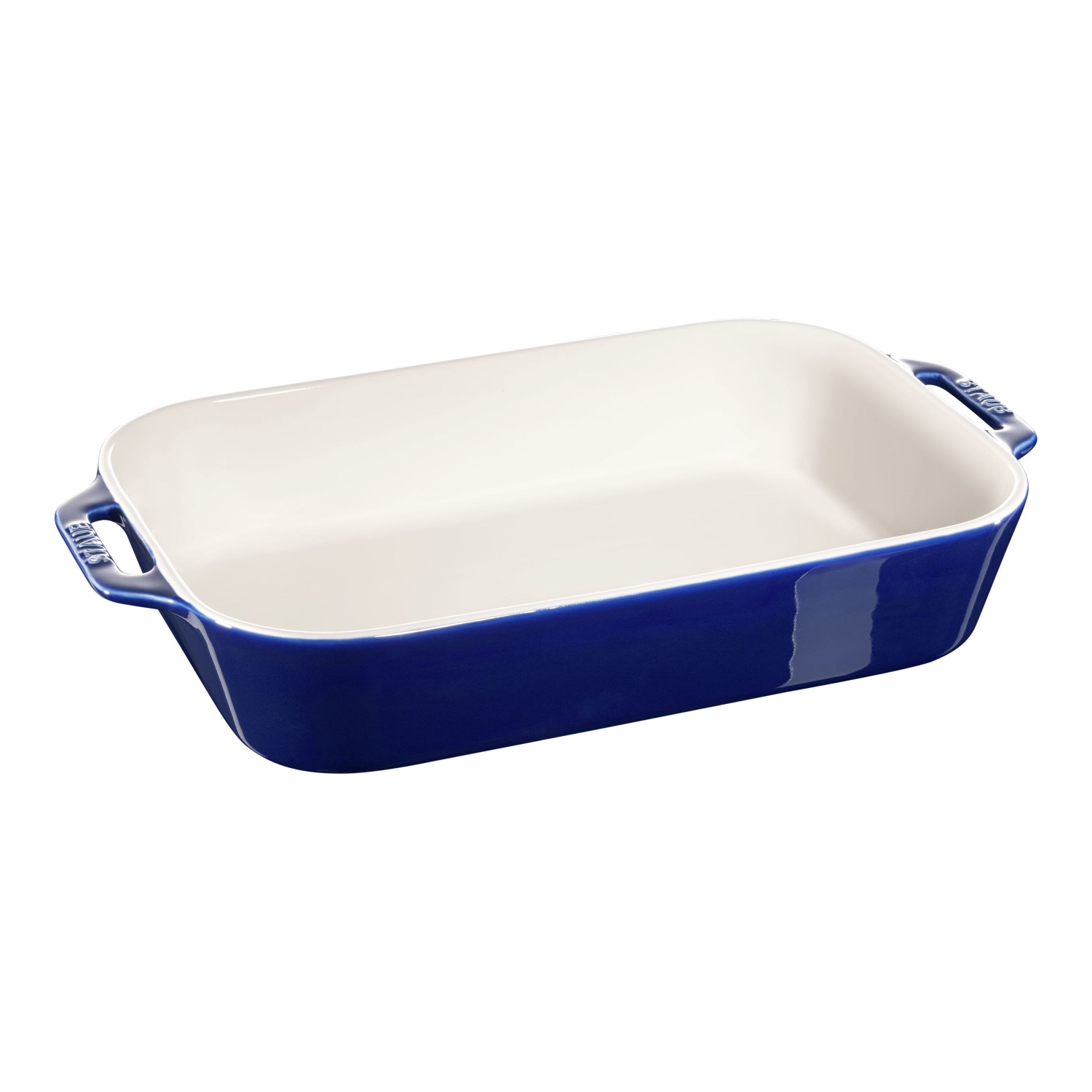 STAUB – Plat de cuisson rectangulaire en céramique Ceramique 4,4&nbsp;L, bleu foncé