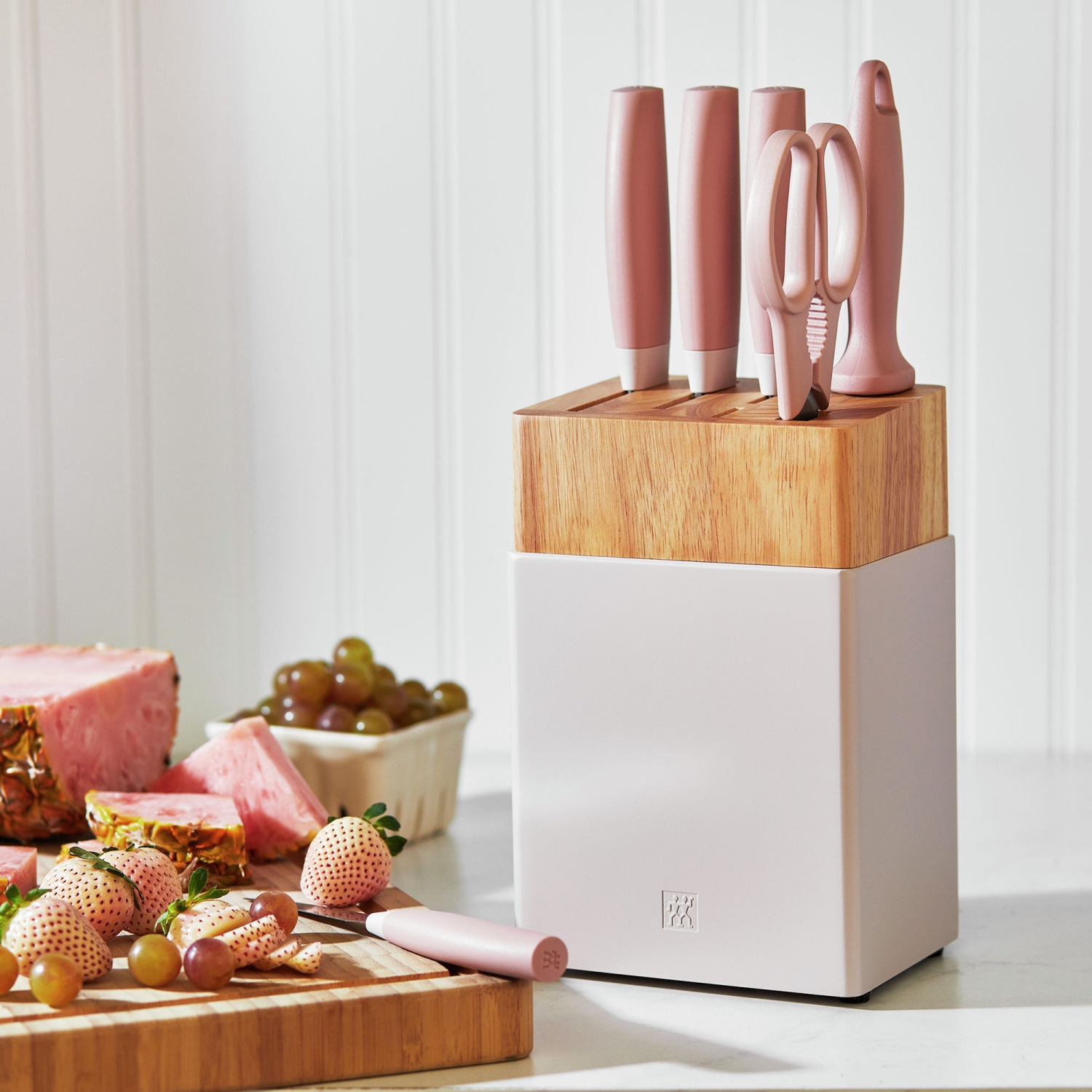 ZWILLING Now S 7 Piece Knife Block Set, Pink