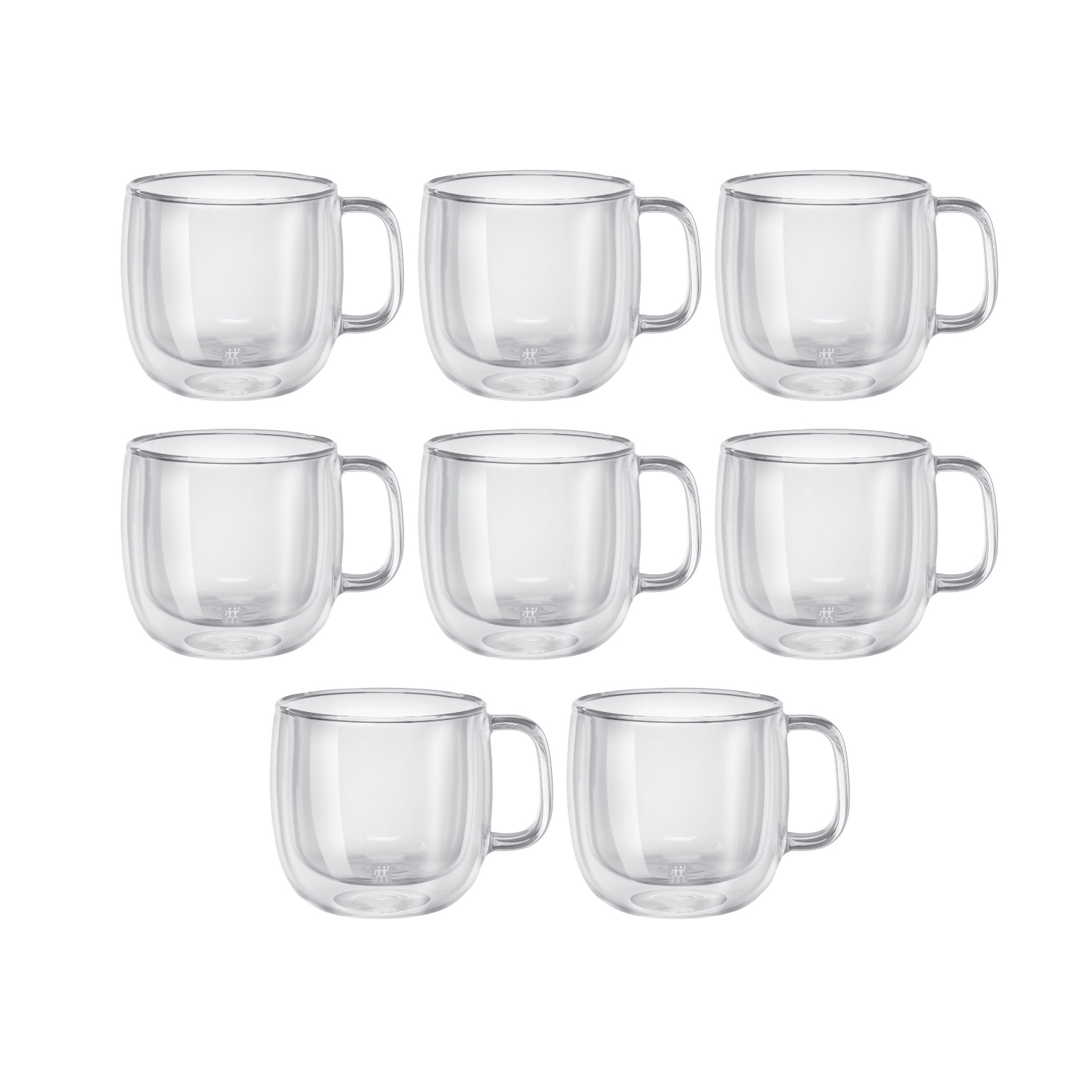 ZWILLING Sorrento Plus 8 Piece Cappuccino Mug Set - Value Pack, Transparent