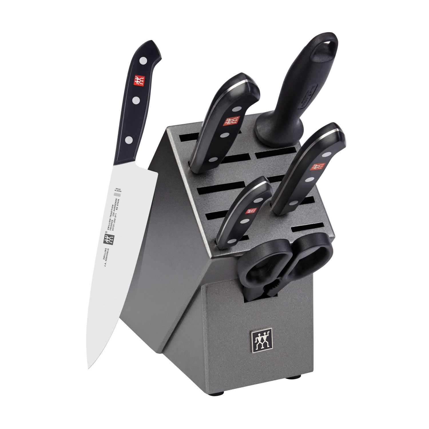 ZWILLING Tradition 7 Piece Knife Block Set With Bonus Steak Set