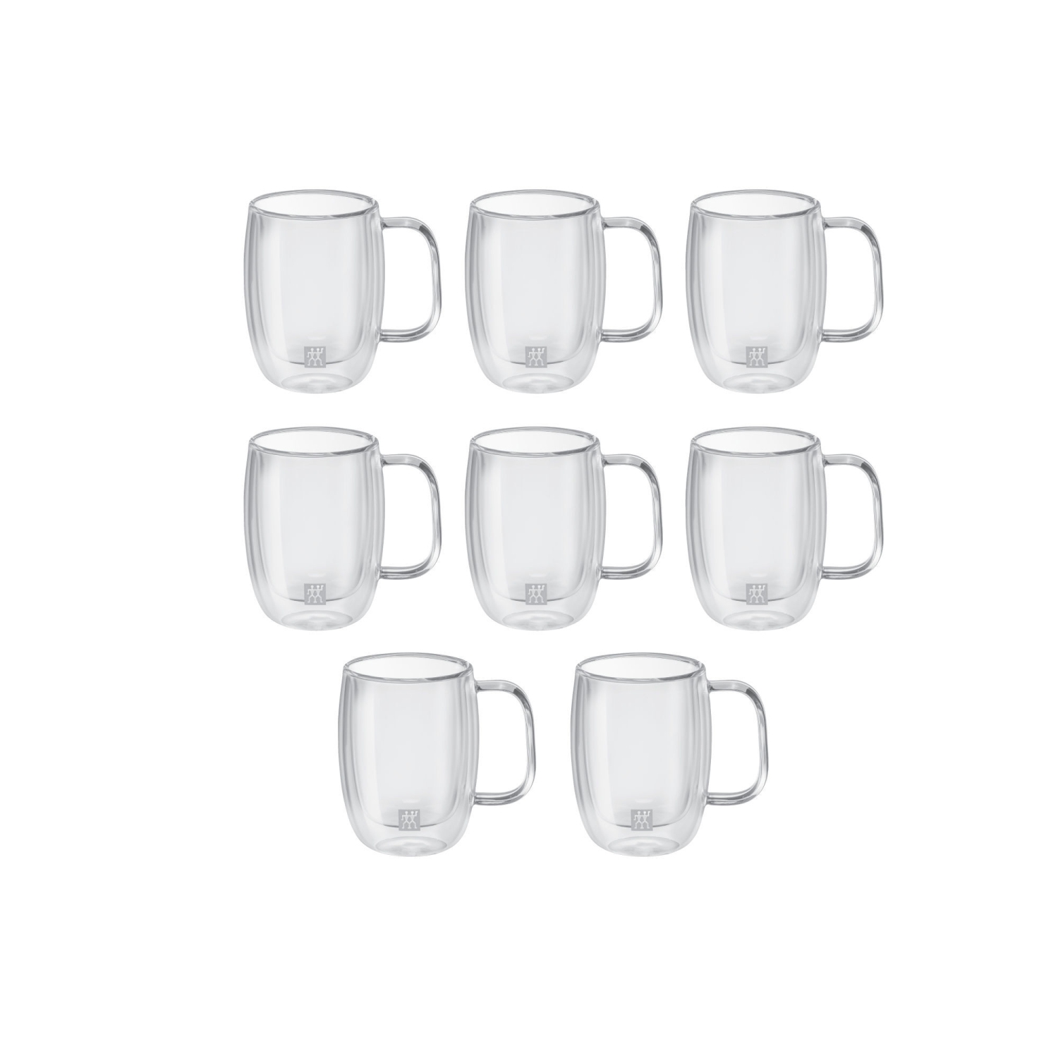 ZWILLING – Ensemble de 8&nbsp;tasses à espresso doubles Sorrento Plus, transparent, format économique