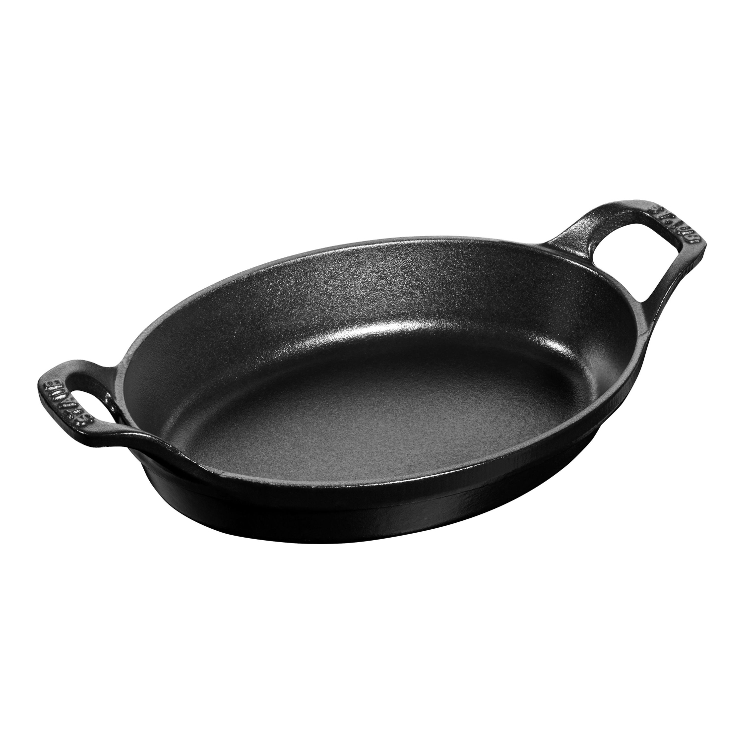 STAUB Specialities – Plat de cuisson ovale en fonte 1,6&nbsp;L, noir