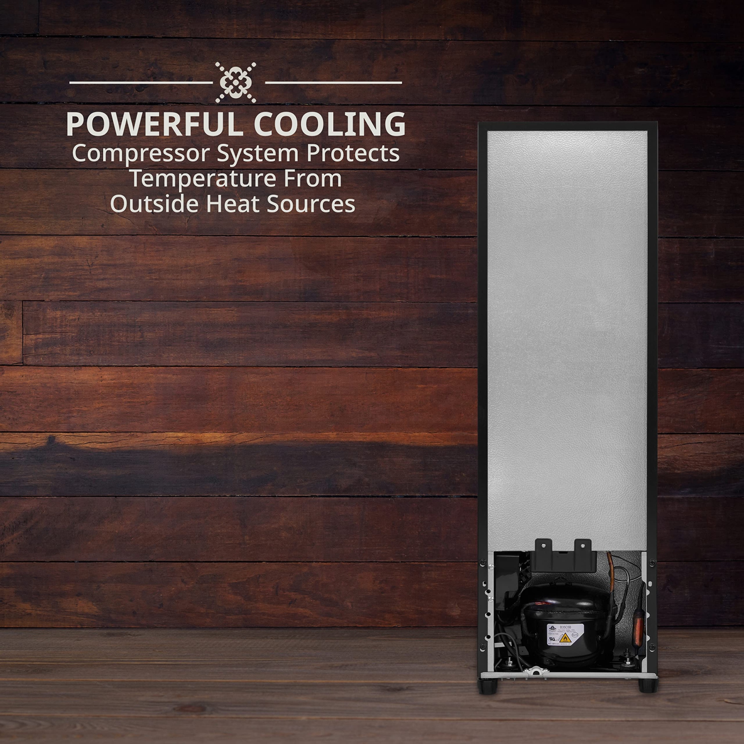 Ivation 14 Bottle Freestanding Wine Fridge, Wine Cooler with Lock, Black